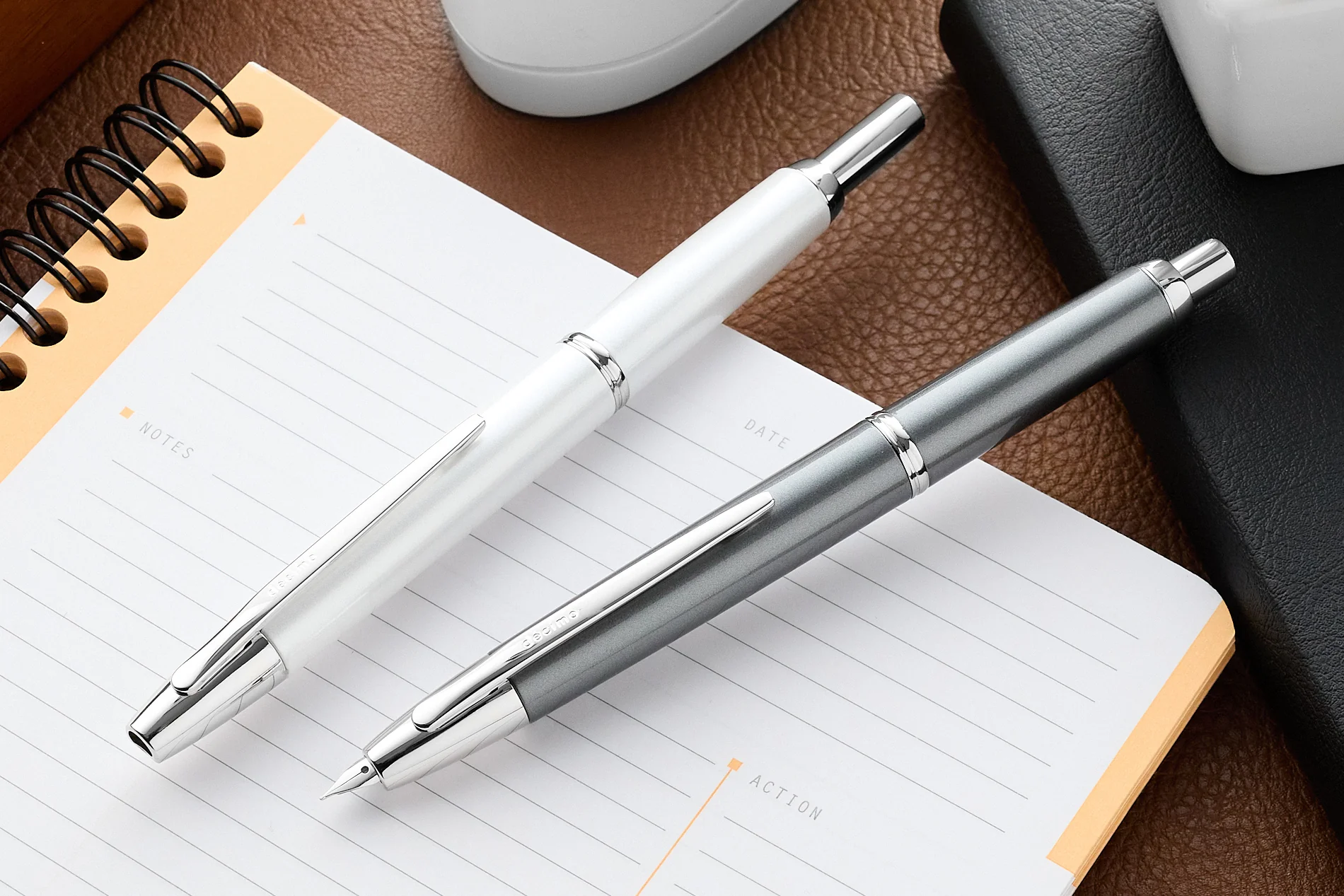 Pilot Vanishing Point Decimo Fountain Pen - White - Image 12