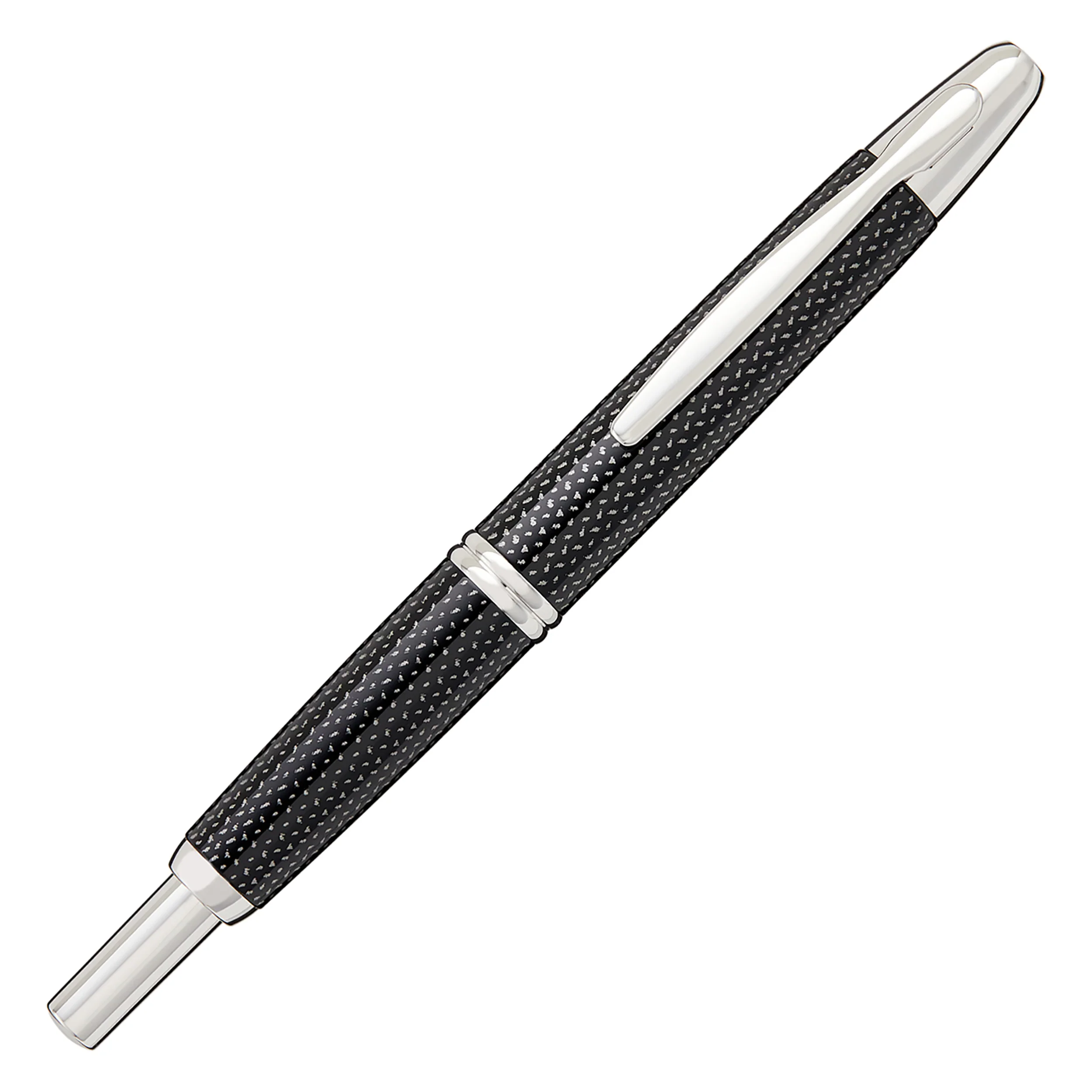 Pilot Vanishing Point Fountain Pen - Black Carbonesque - Image 2