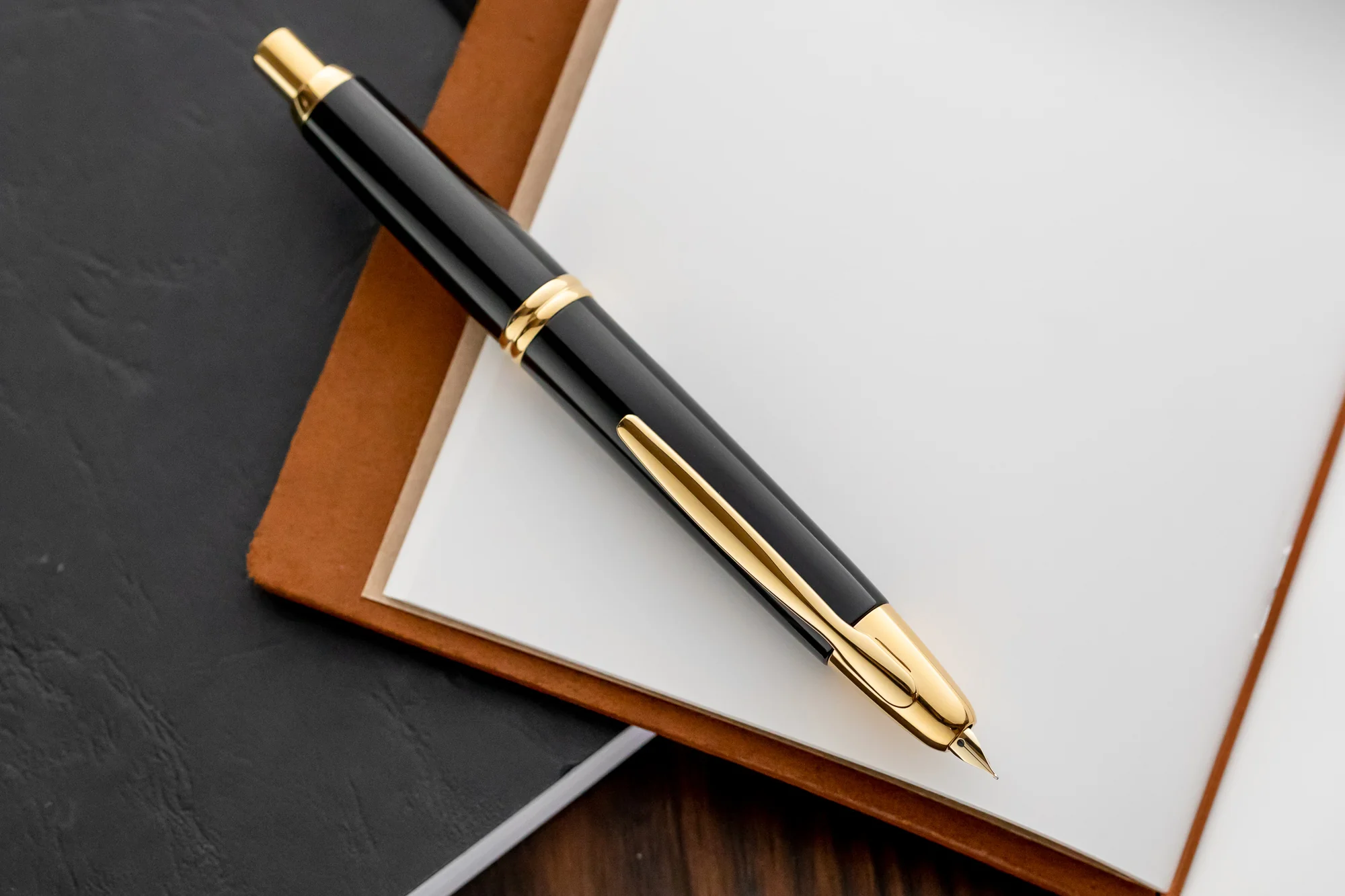Pilot Vanishing Point Fountain Pen - Black/Gold - Image 10