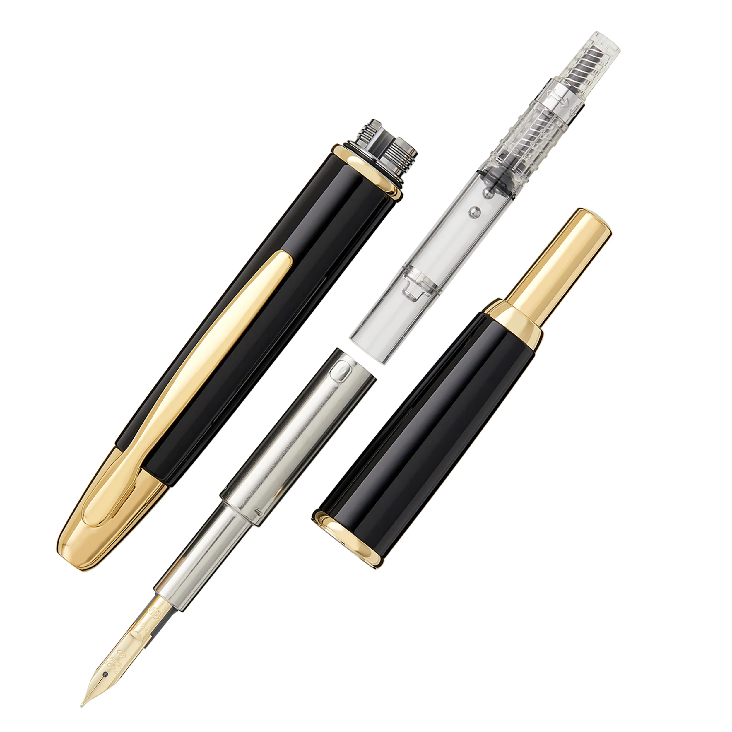 Pilot Vanishing Point Fountain Pen - Black/Gold - Image 3
