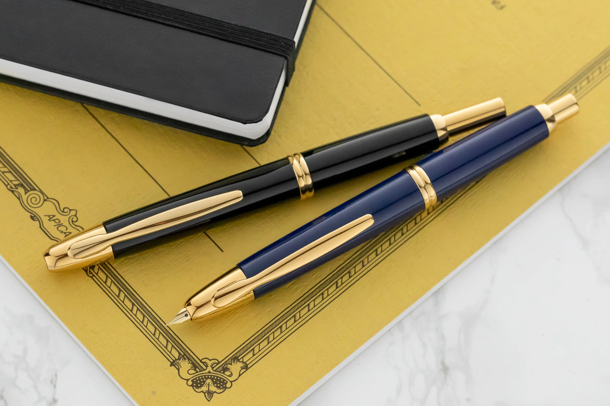 Pilot Vanishing Point Fountain Pen - Blue/Gold - Image 13