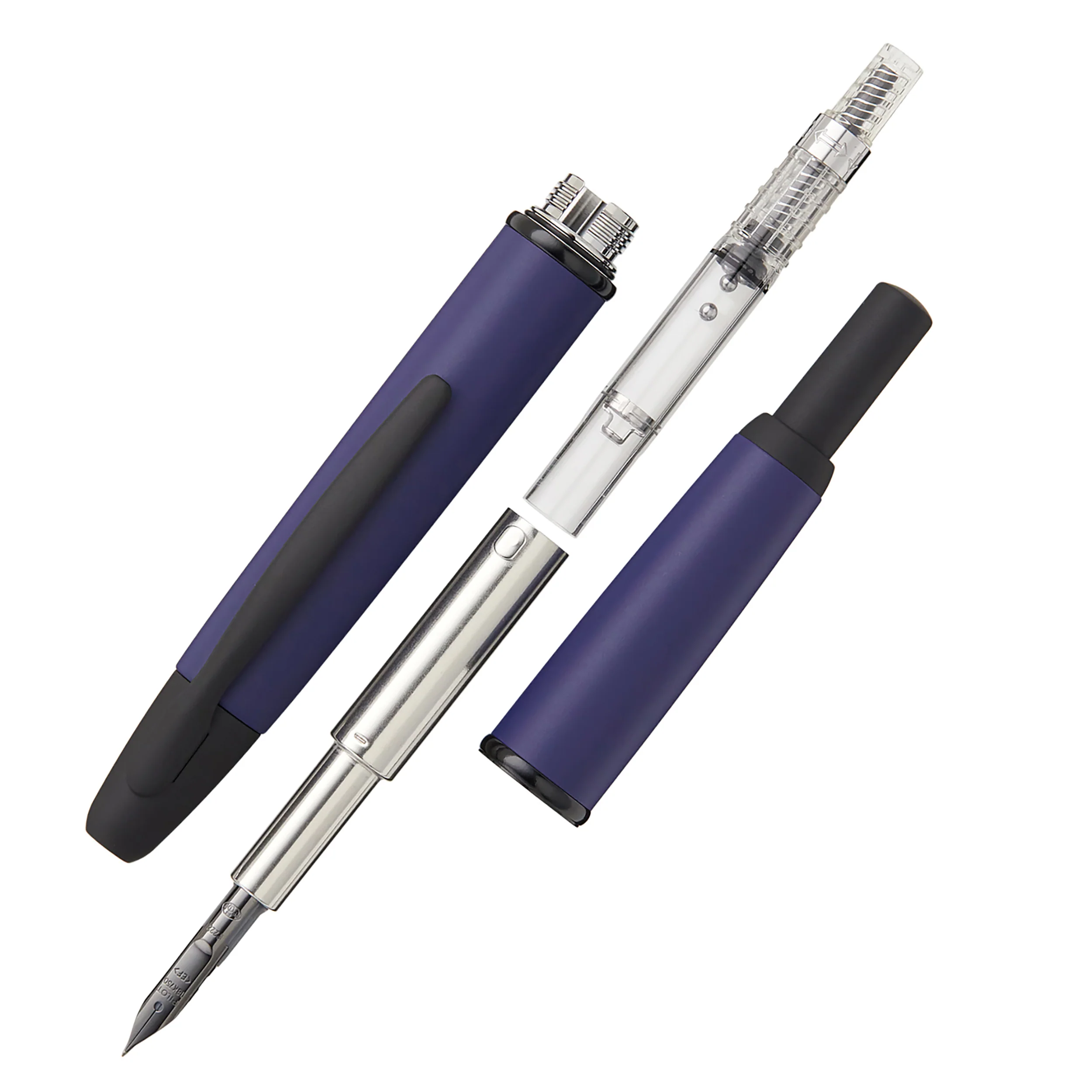 Pilot Vanishing Point Fountain Pen - Blue Matte - Image 3