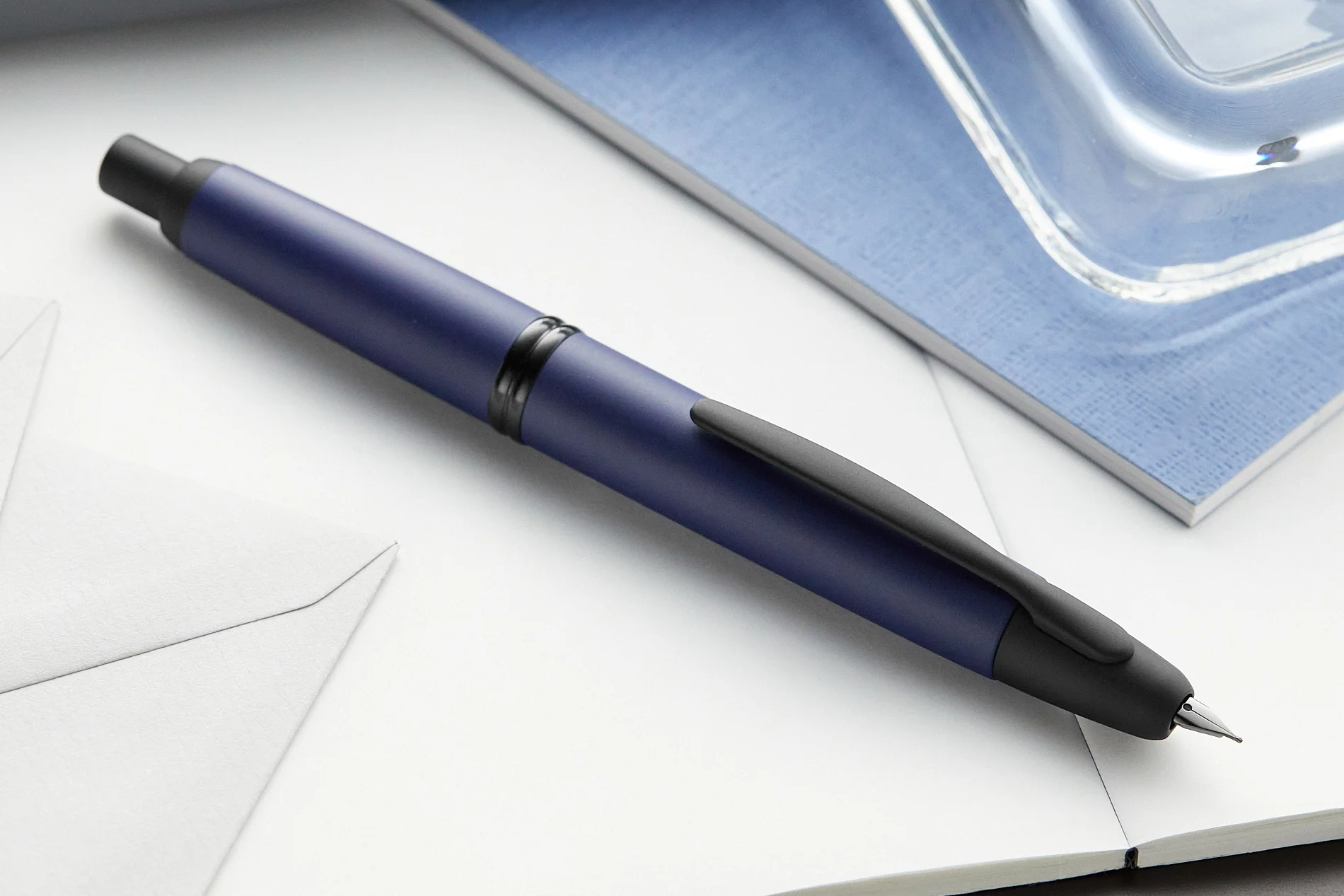 Pilot Vanishing Point Fountain Pen - Blue Matte - Image 7