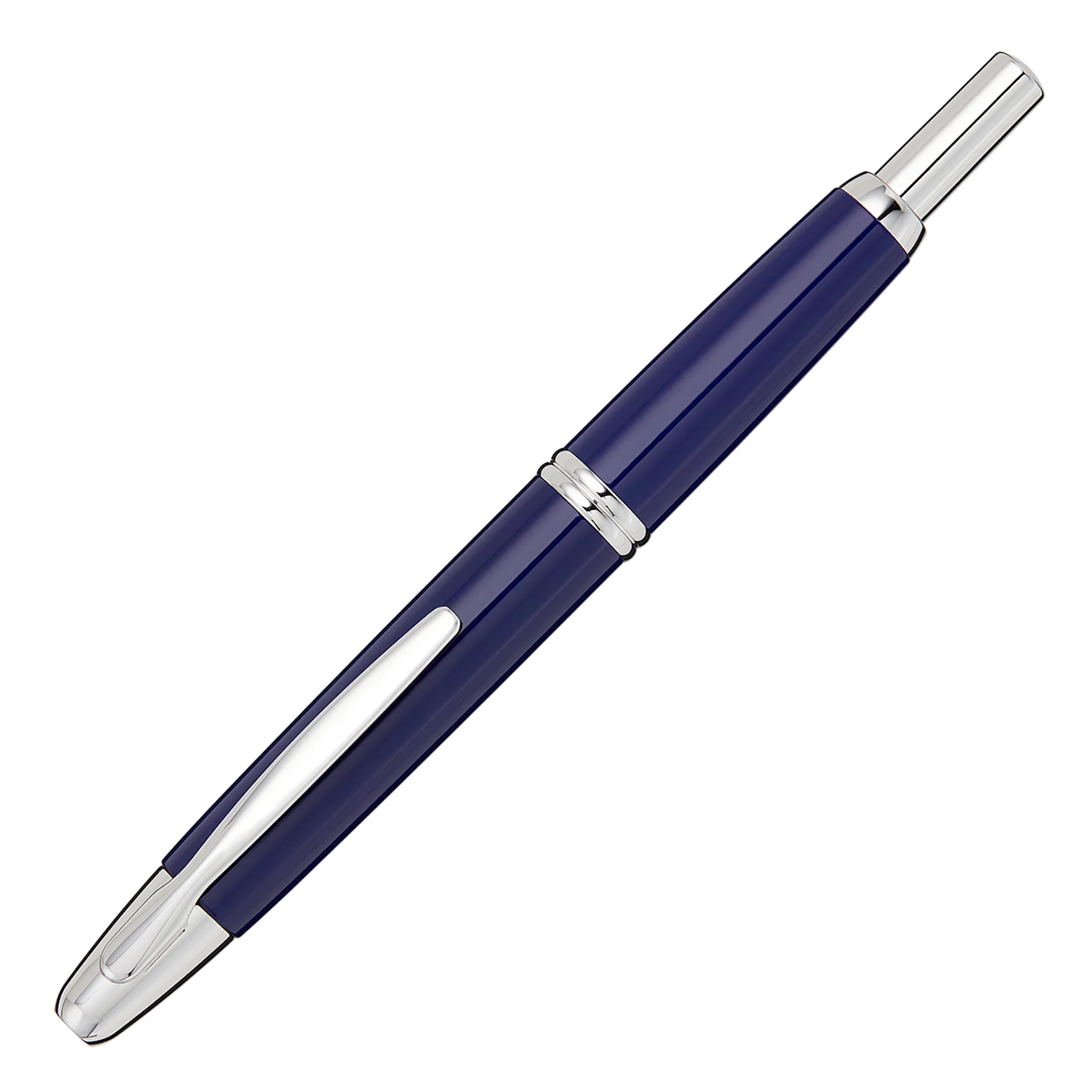Pilot Vanishing Point Fountain Pen - Blue/Rhodium - Image 2