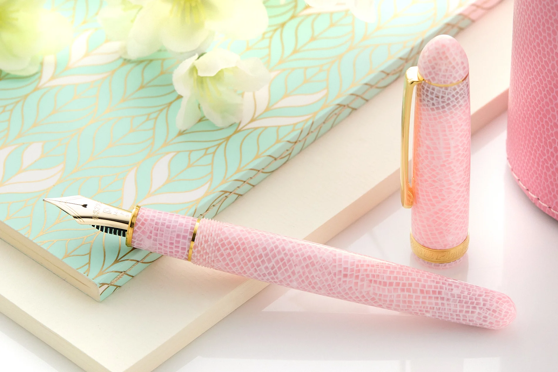 Platinum #3776 Celluloid Fountain Pen - Cherry Blossom - Image 5