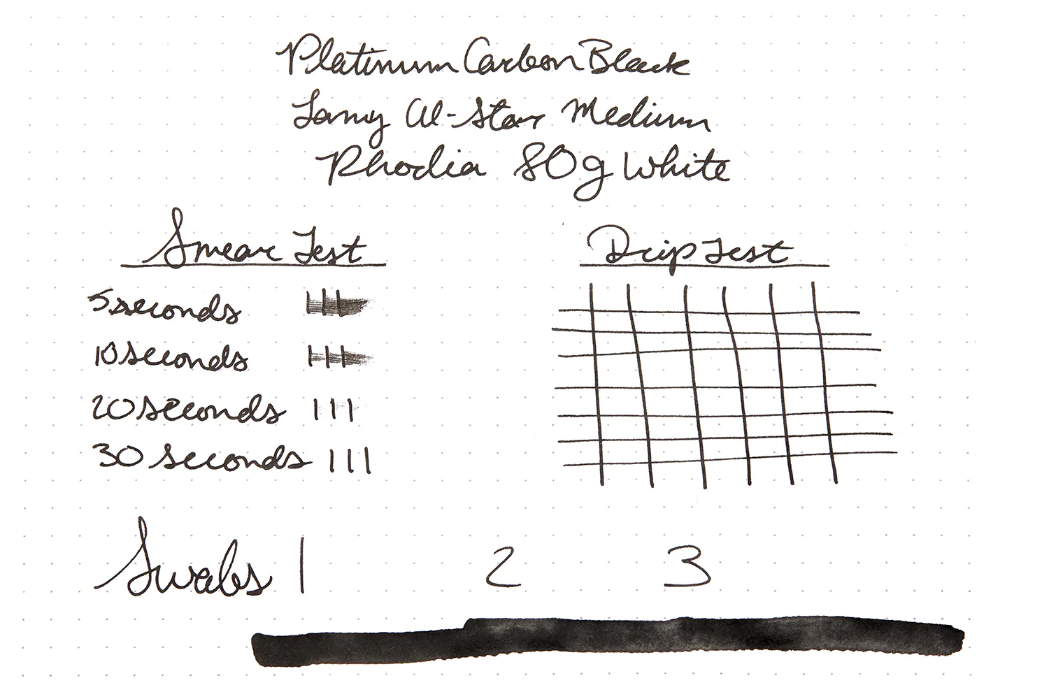 Platinum Carbon Black - Ink Sample - Image 5