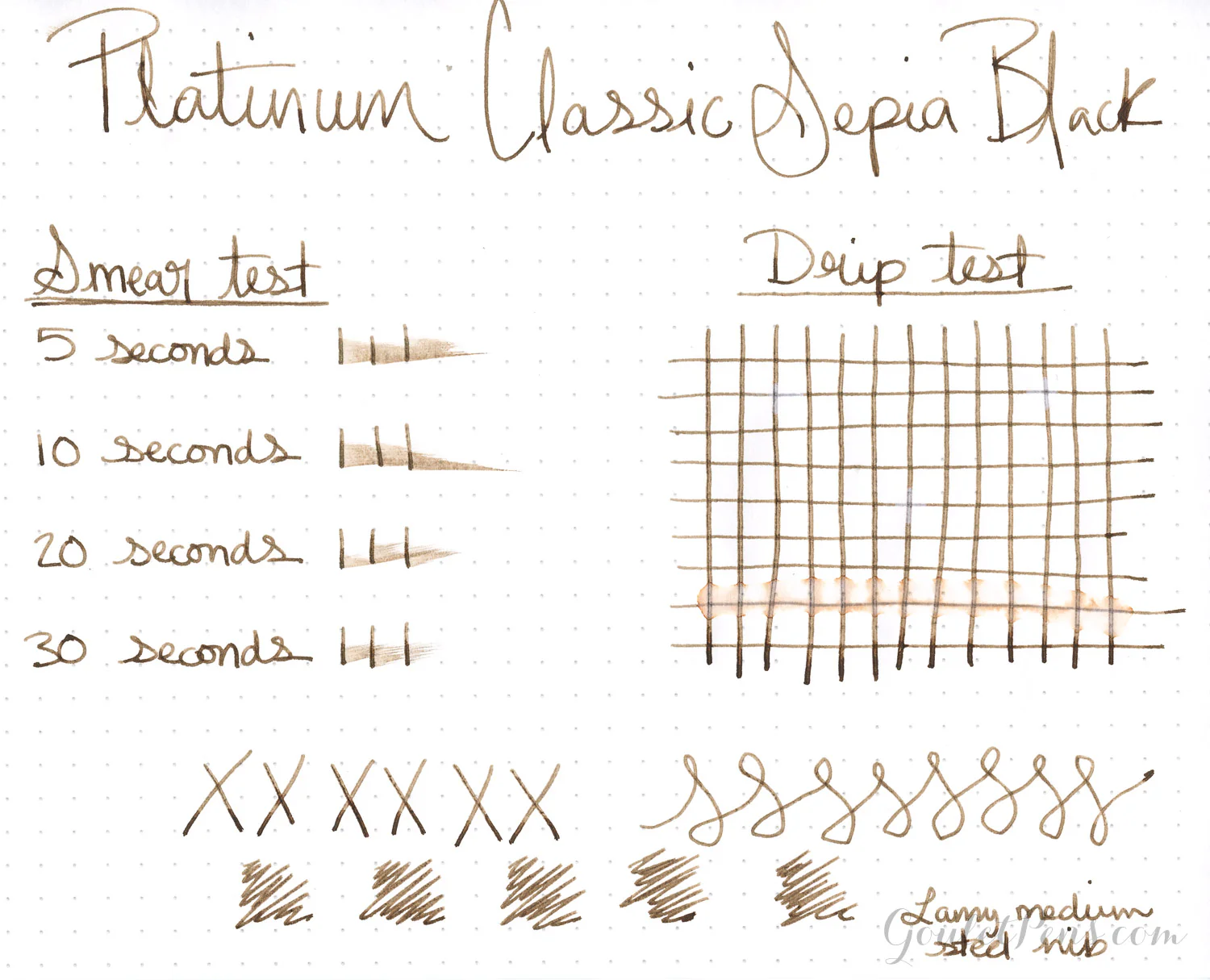 Platinum Classic Sepia Black - Ink Sample - Image 7