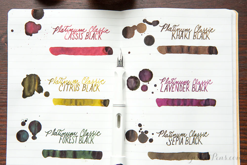 Platinum Classic Sepia Black - Ink Sample - Image 9