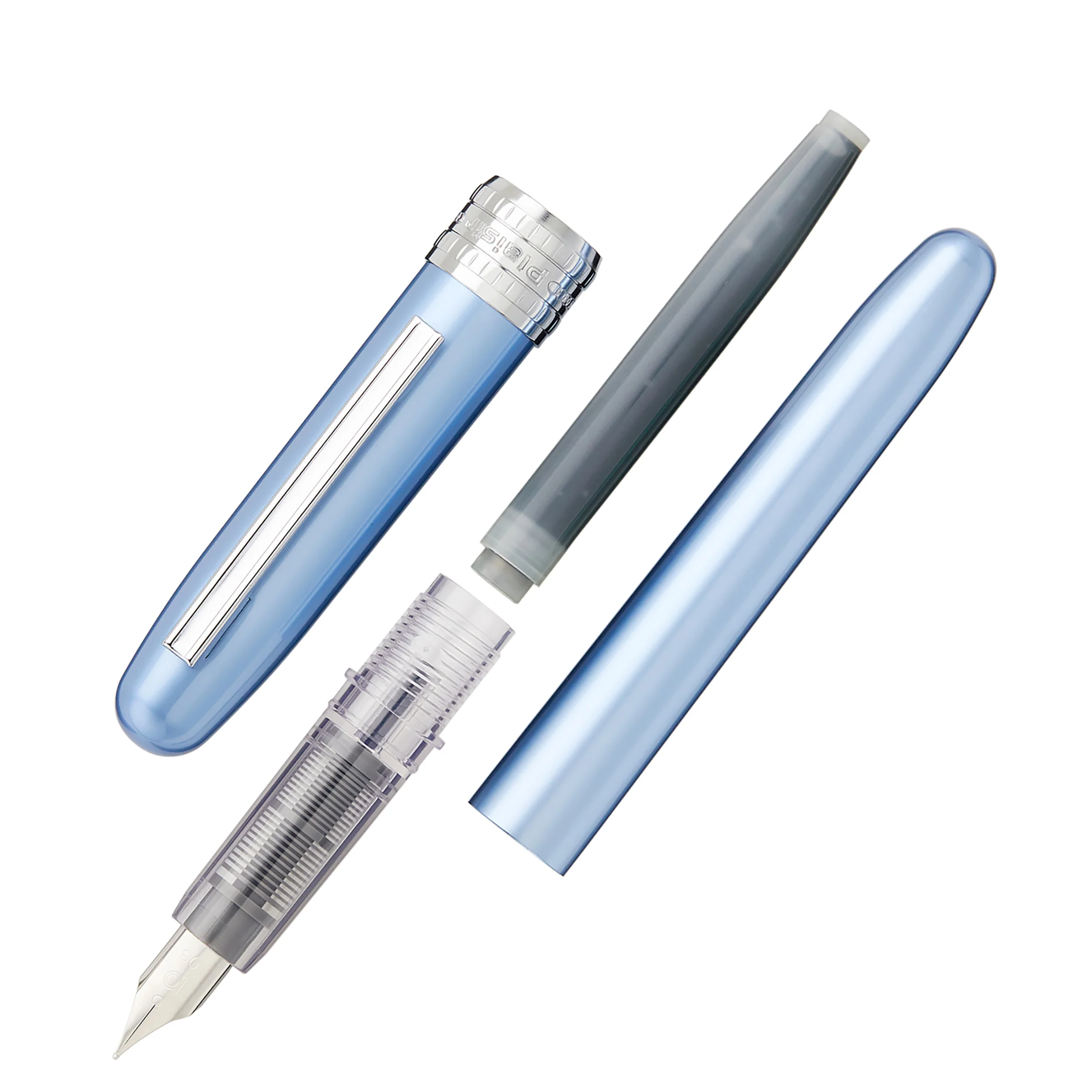Platinum Plaisir Fountain Pen - Frosty Blue - Image 3