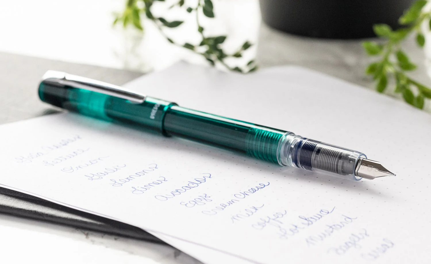 Platinum Prefounte Fountain Pen - Dark Emerald - Image 7