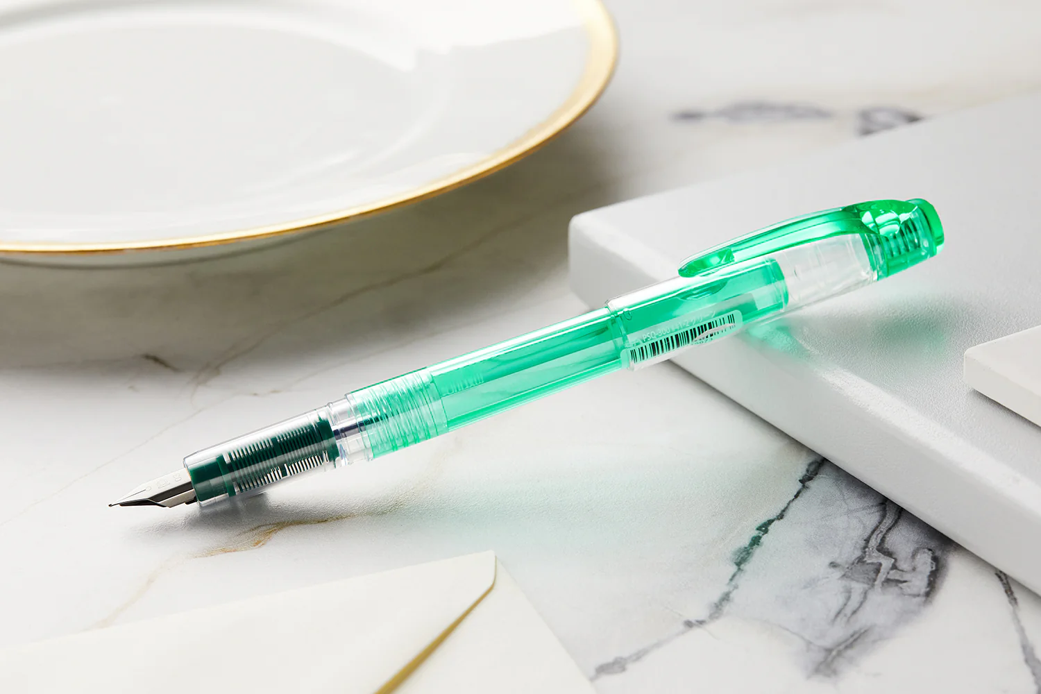 Platinum Preppy Fountain Pen - Green - Image 6