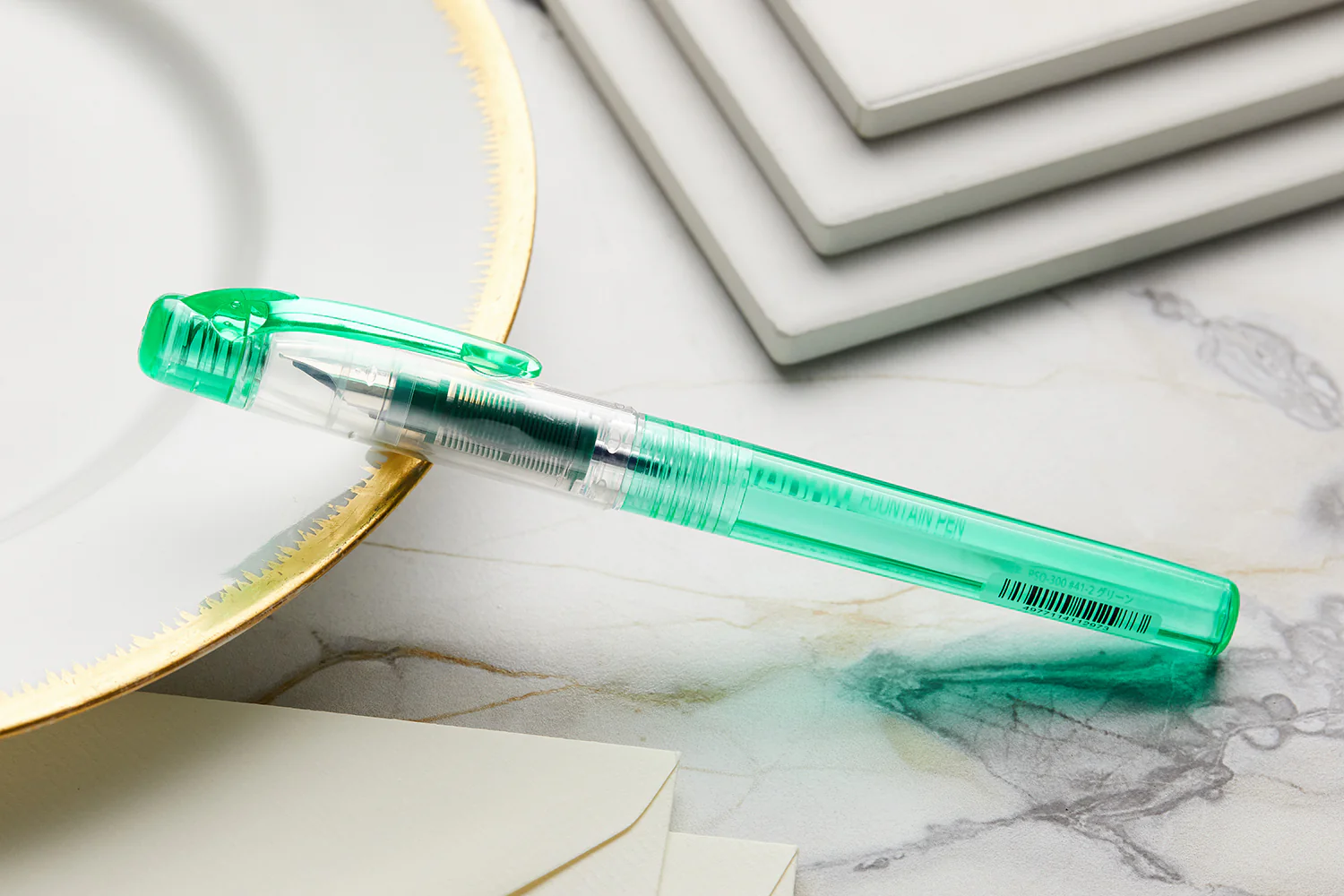 Platinum Preppy Fountain Pen - Green - Image 7