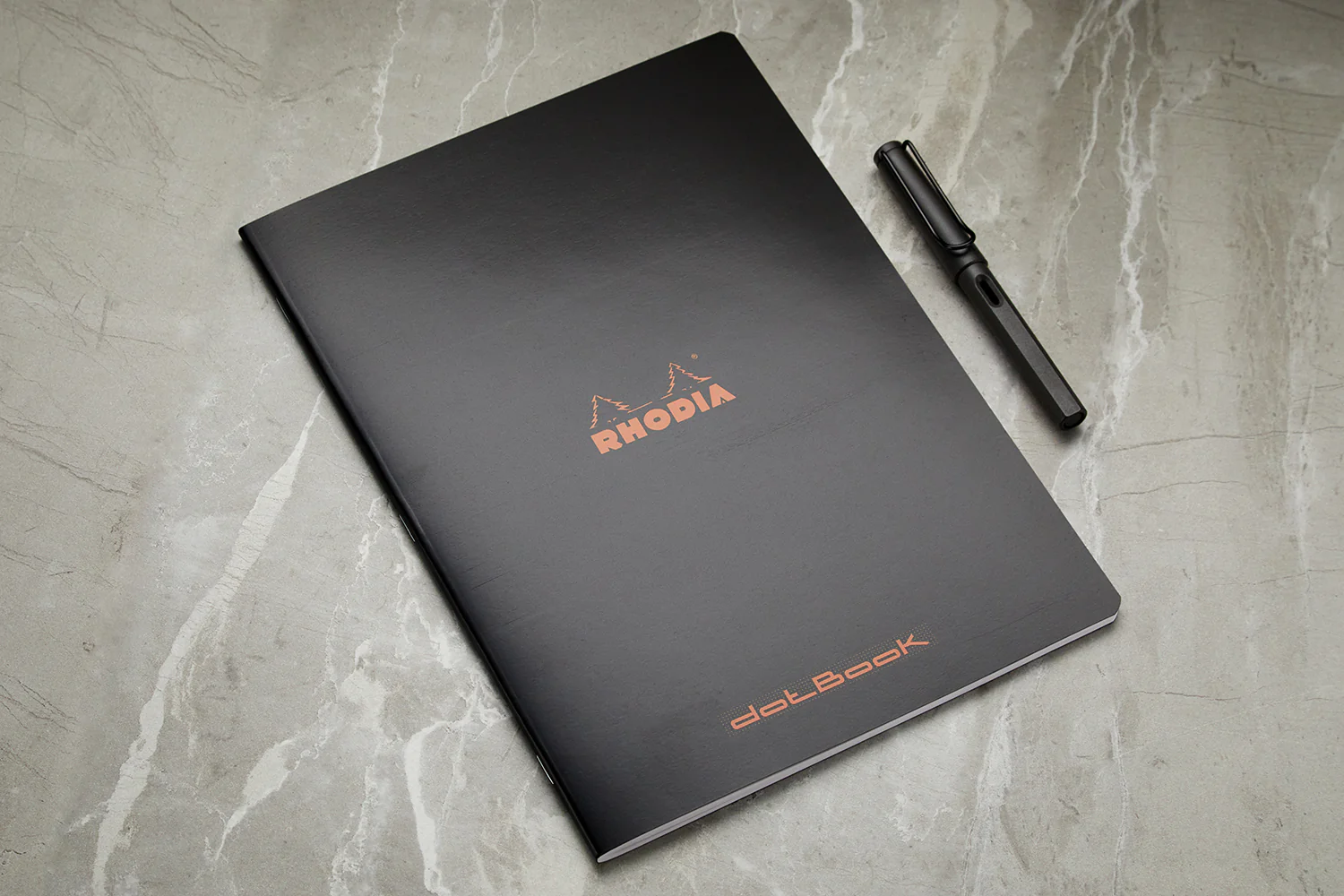 Rhodia Classic Side Staplebound A4 Notebook - Black, Dot Grid - Image 4