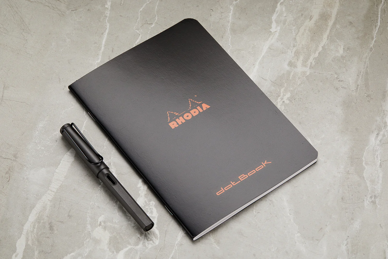 Rhodia Classic Side Staplebound A5 Notebook - Black, Dot Grid - Image 3