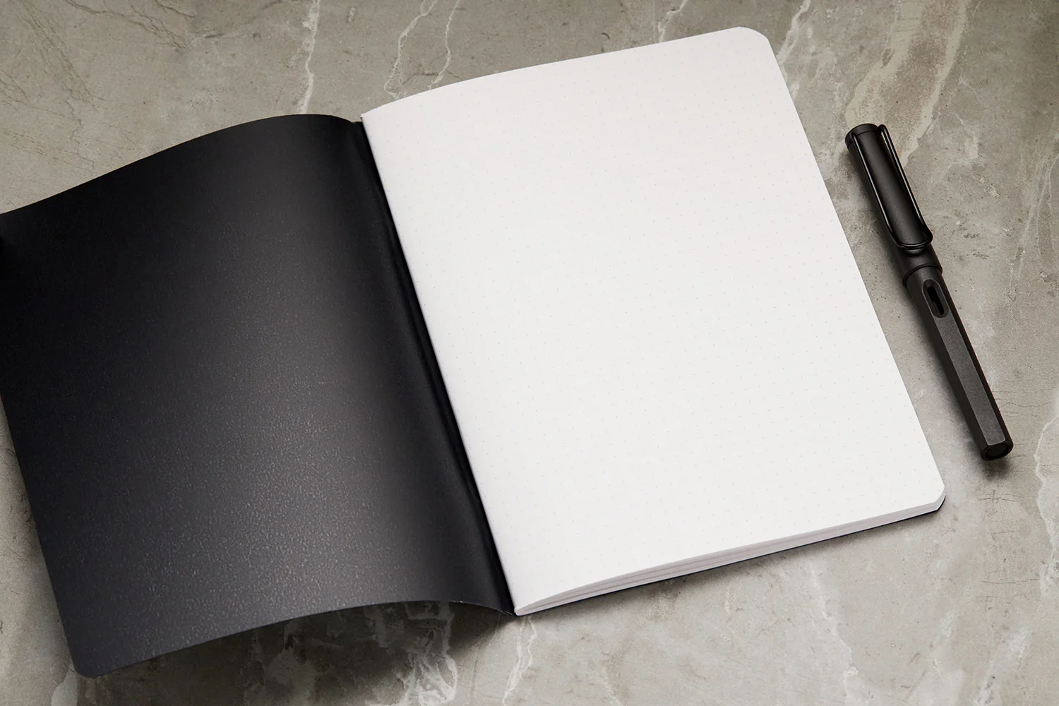 Rhodia Classic Side Staplebound A5 Notebook - Black, Dot Grid - Image 4