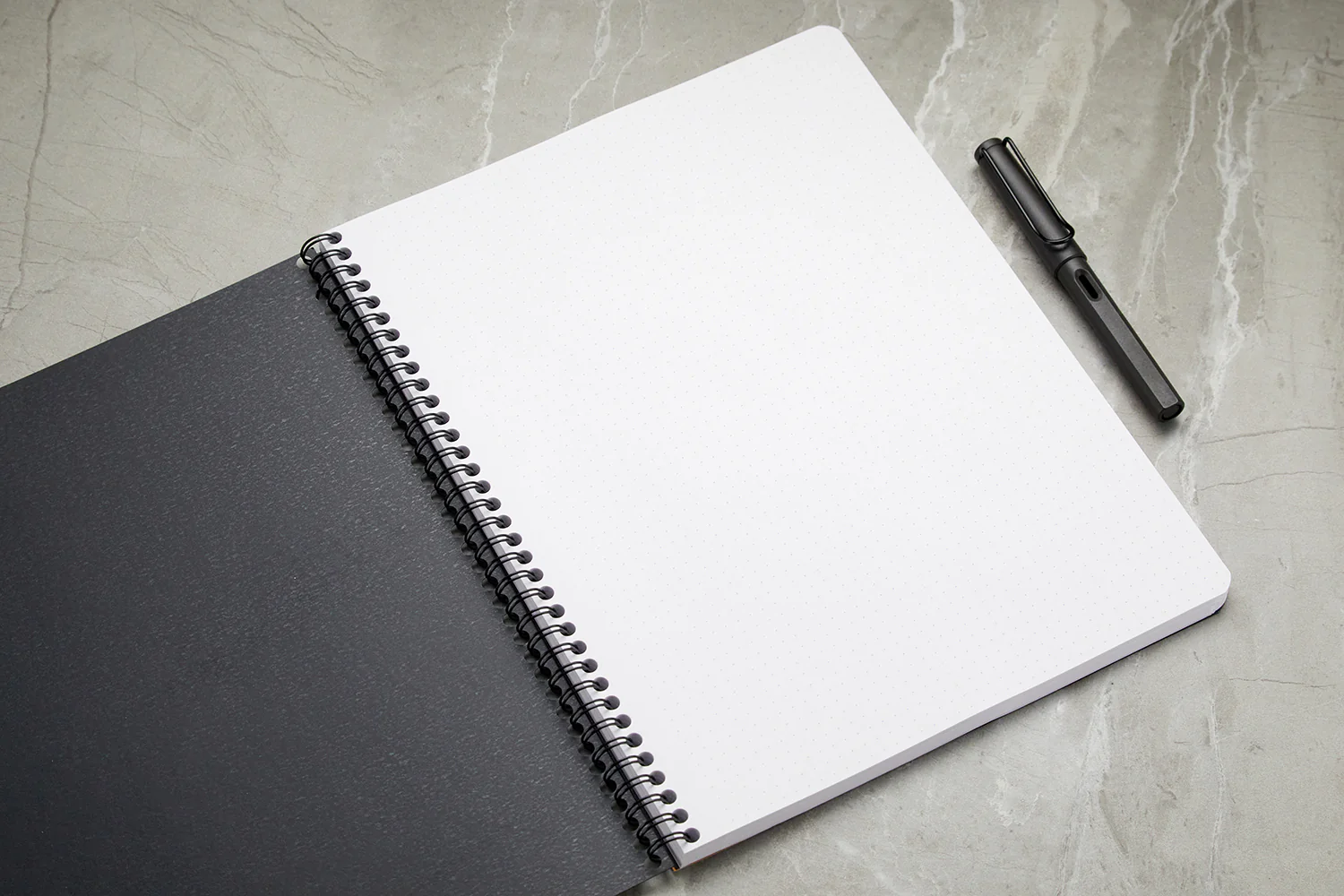 Rhodia Classic Wirebound Notebook - Black, Dot Grid (8.86 x 11.69) - Image 4