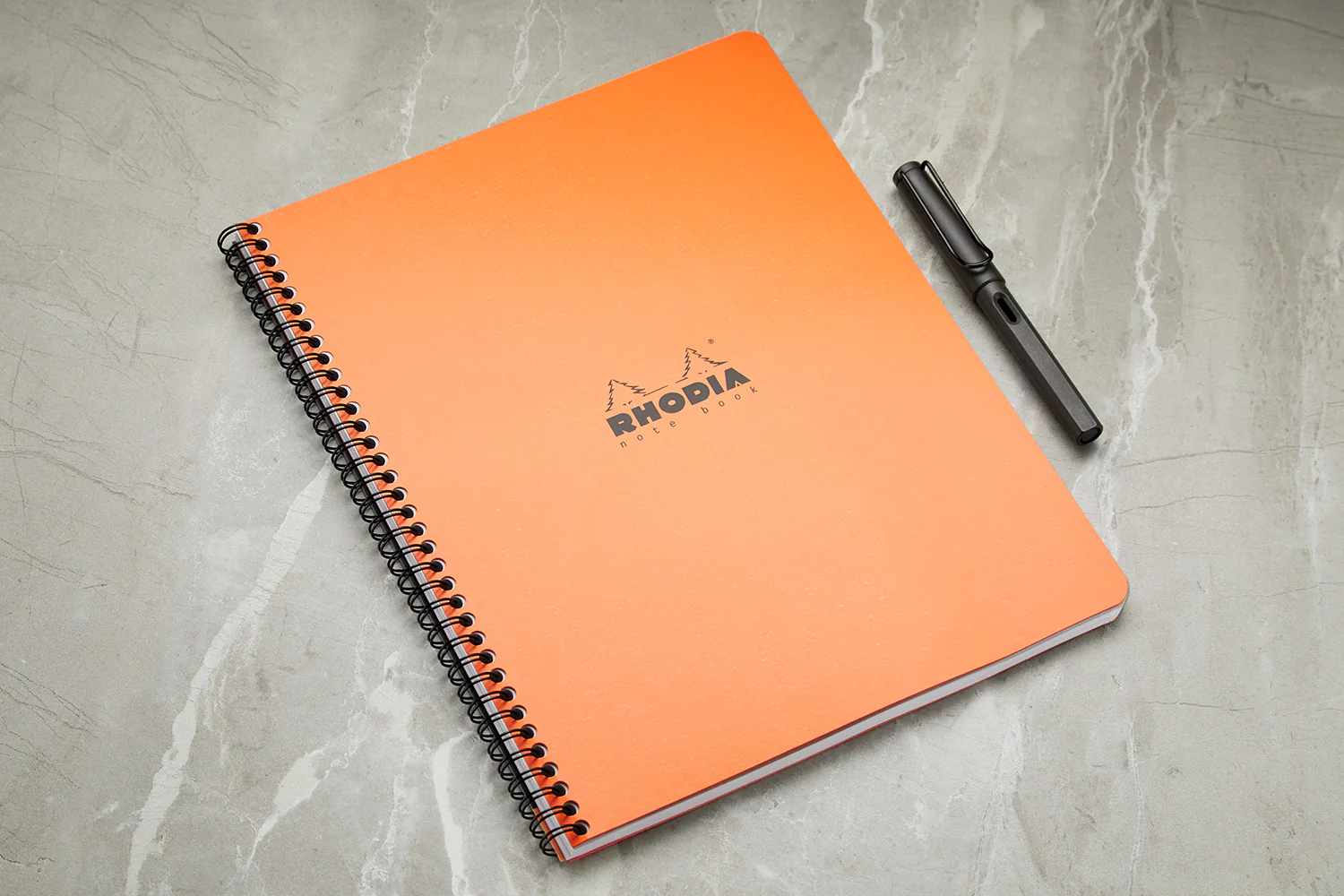 Rhodia Classic Wirebound Notebook - Orange, Graph (8.86 x 11.69) - Image 3