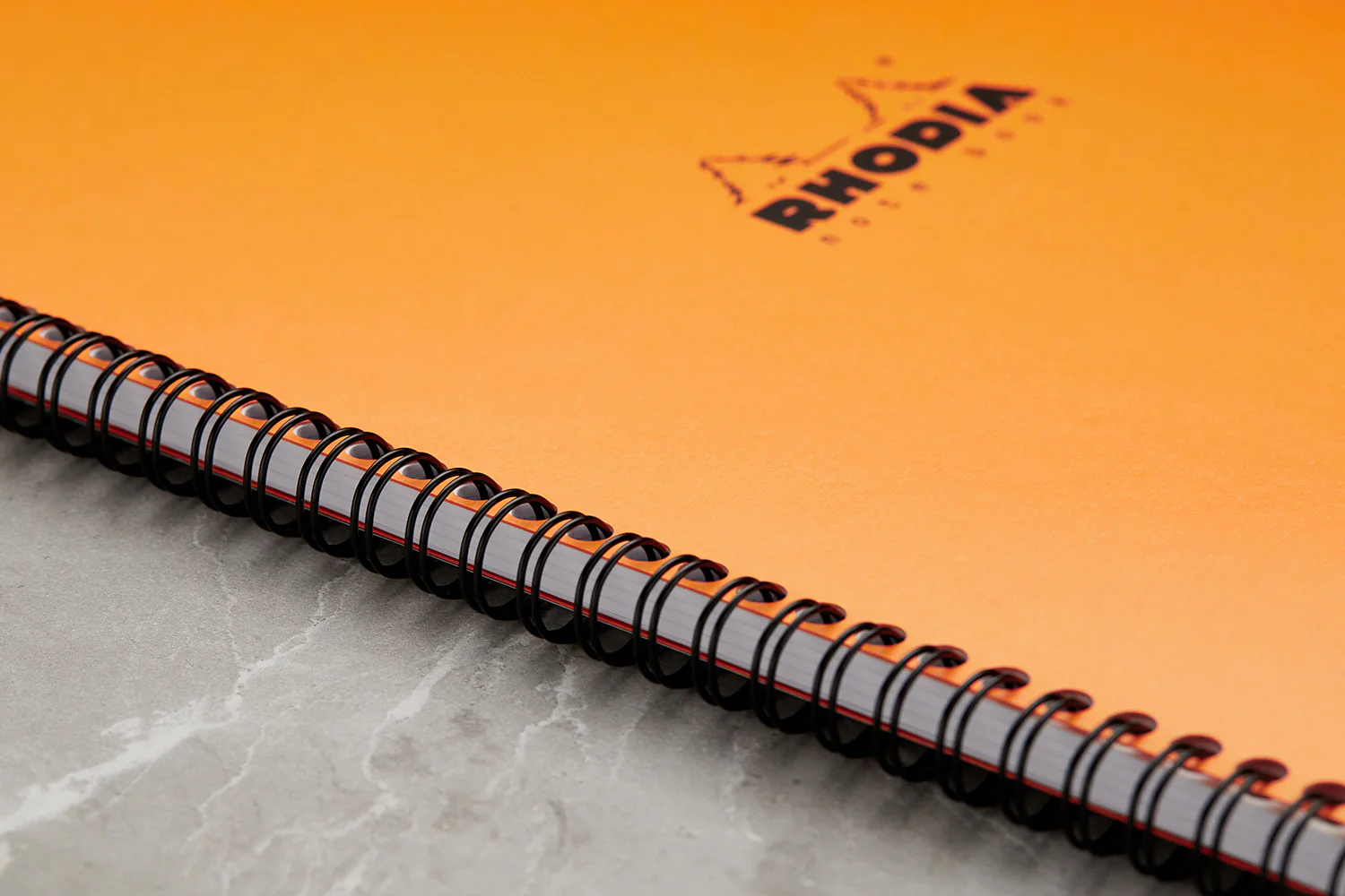 Rhodia Classic Wirebound Notebook - Orange, Lined (8.86 x 11.69) - Image 6
