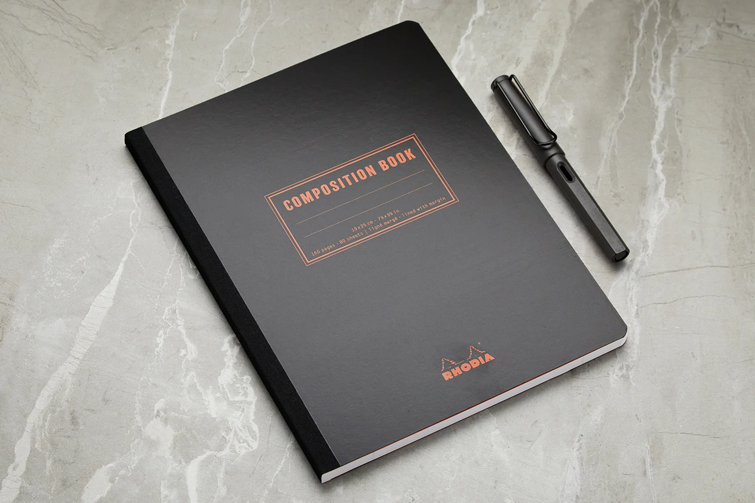 Rhodia Composition Book - Black, Lined - Image 2