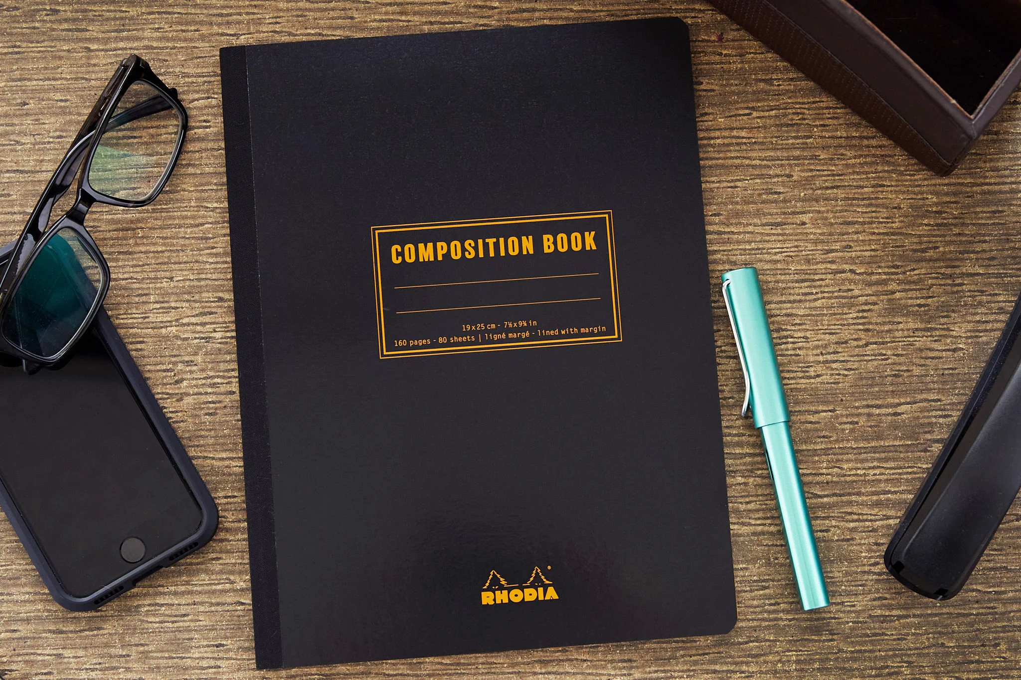 Rhodia Composition Book - Black, Lined - Image 4