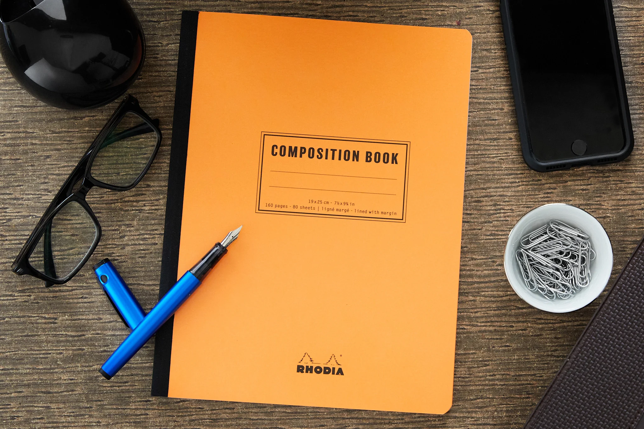 Rhodia Composition Book - Orange, Lined - Image 4