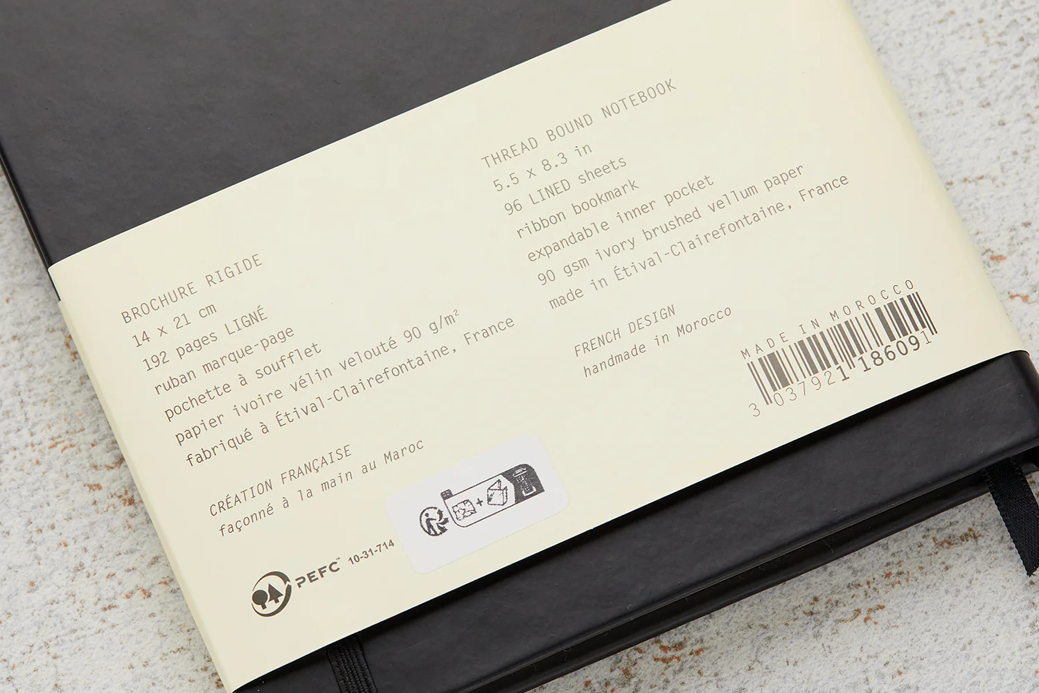 Rhodia A5 Webnotebook - Black, Lined - Image 6