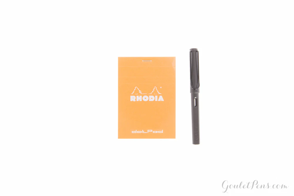 Rhodia No. 12 Small Notepad - Orange, Dot Grid - Image 2