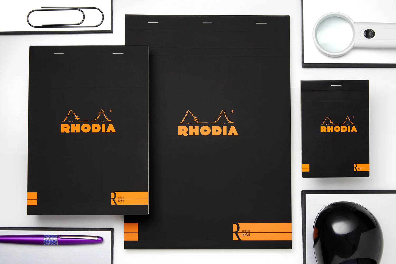 Rhodia No. 18 Premium A4 Notepad - Black, Lined - Image 6