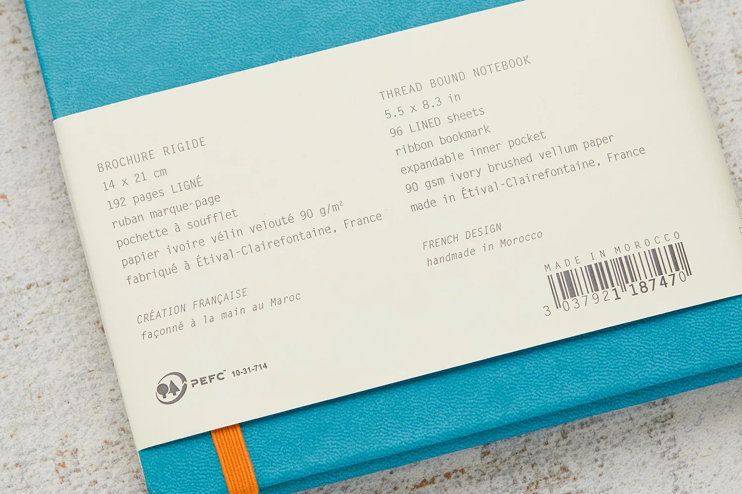 Rhodia Rhodiarama A5 Webnotebook - Turquoise, Lined - Image 6