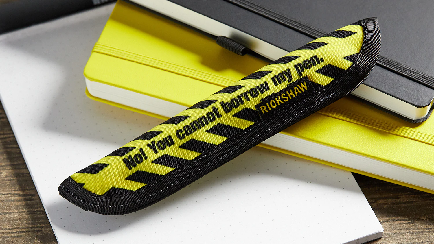 Rickshaw Bagworks 1 Pen Sleeve - No Borrow Yellow - Image 4