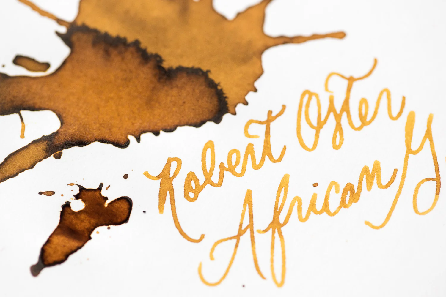 Robert Oster African Gold - Ink Sample - Image 2