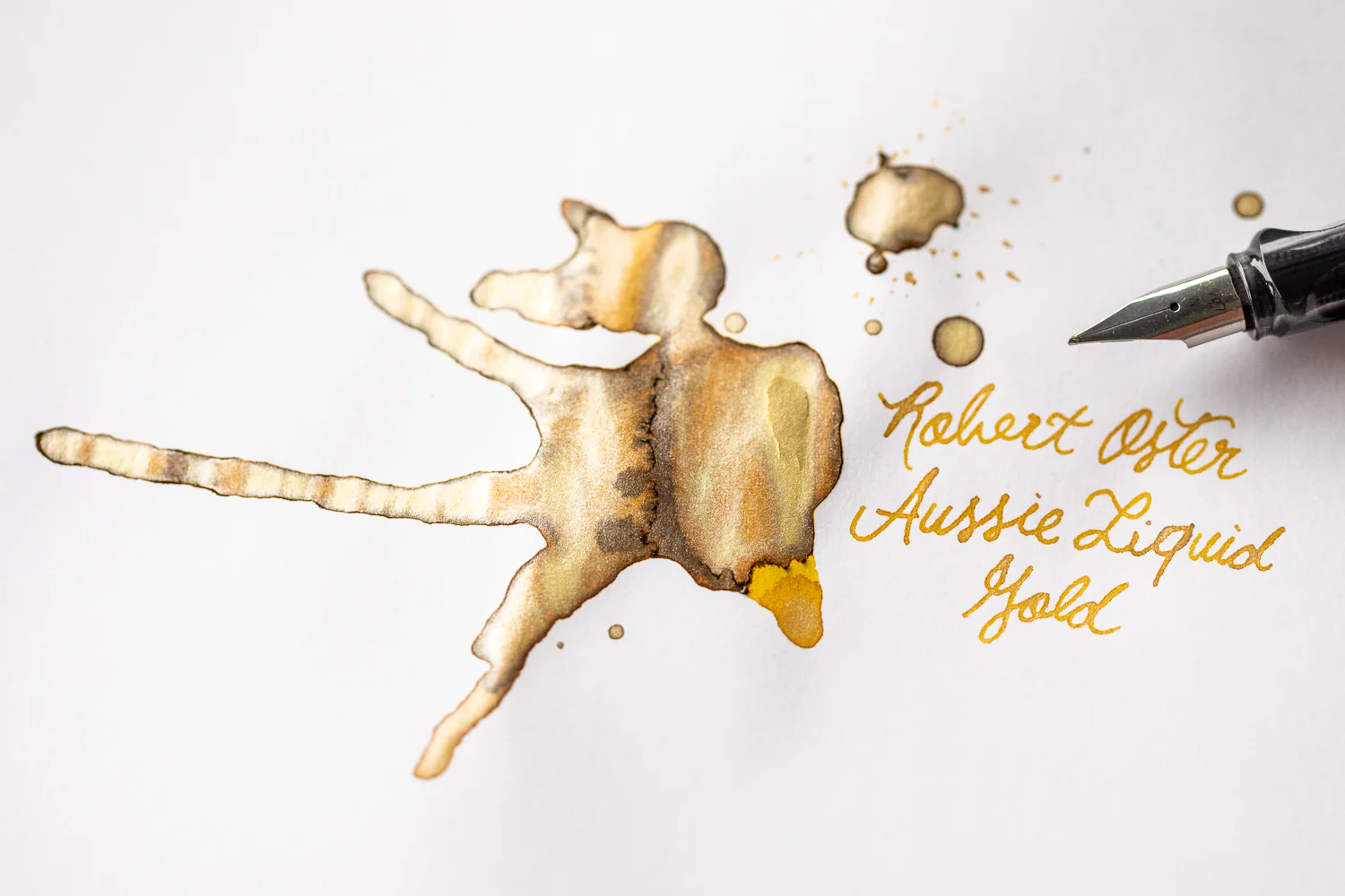 Robert Oster Aussie Liquid Gold - 50ml Bottled Ink - Image 7
