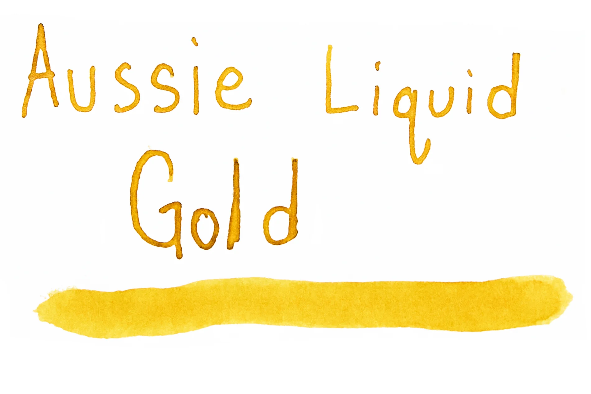 Robert Oster Aussie Liquid Gold - Ink Sample - Image 2