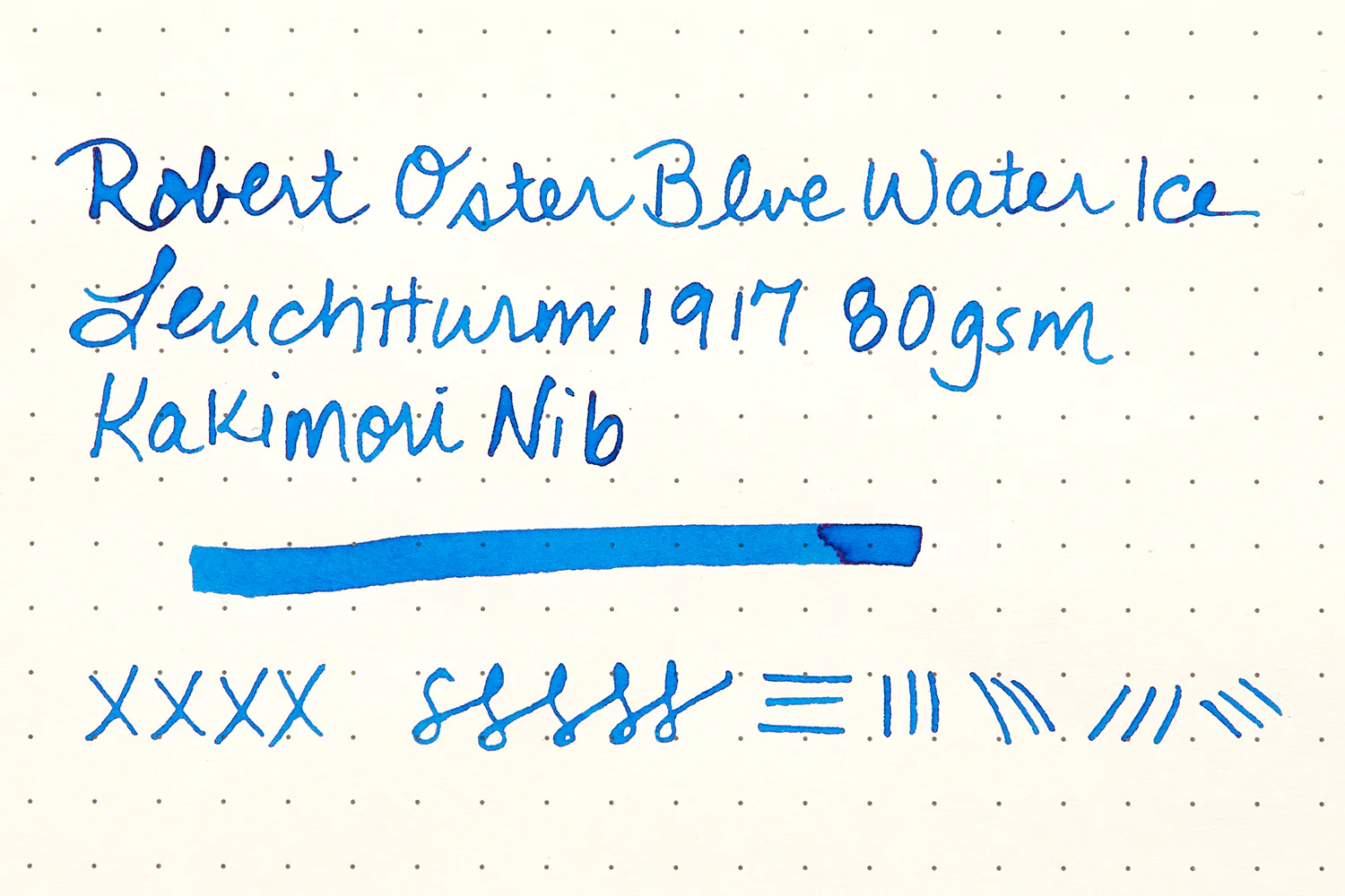 Robert Oster Blue Water Ice - 50ml Bottled Ink - Image 12