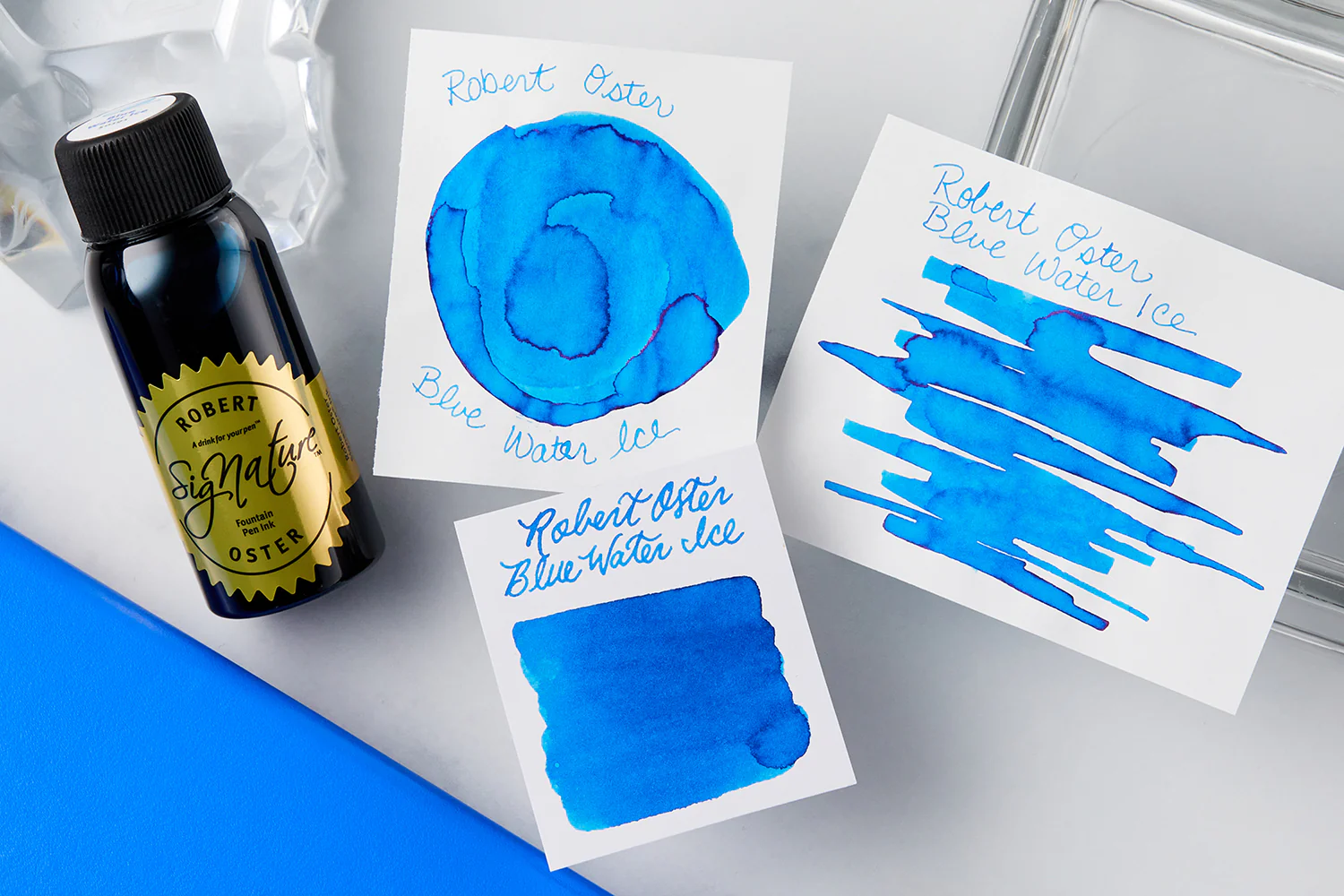 Robert Oster Blue Water Ice - 50ml Bottled Ink - Image 2