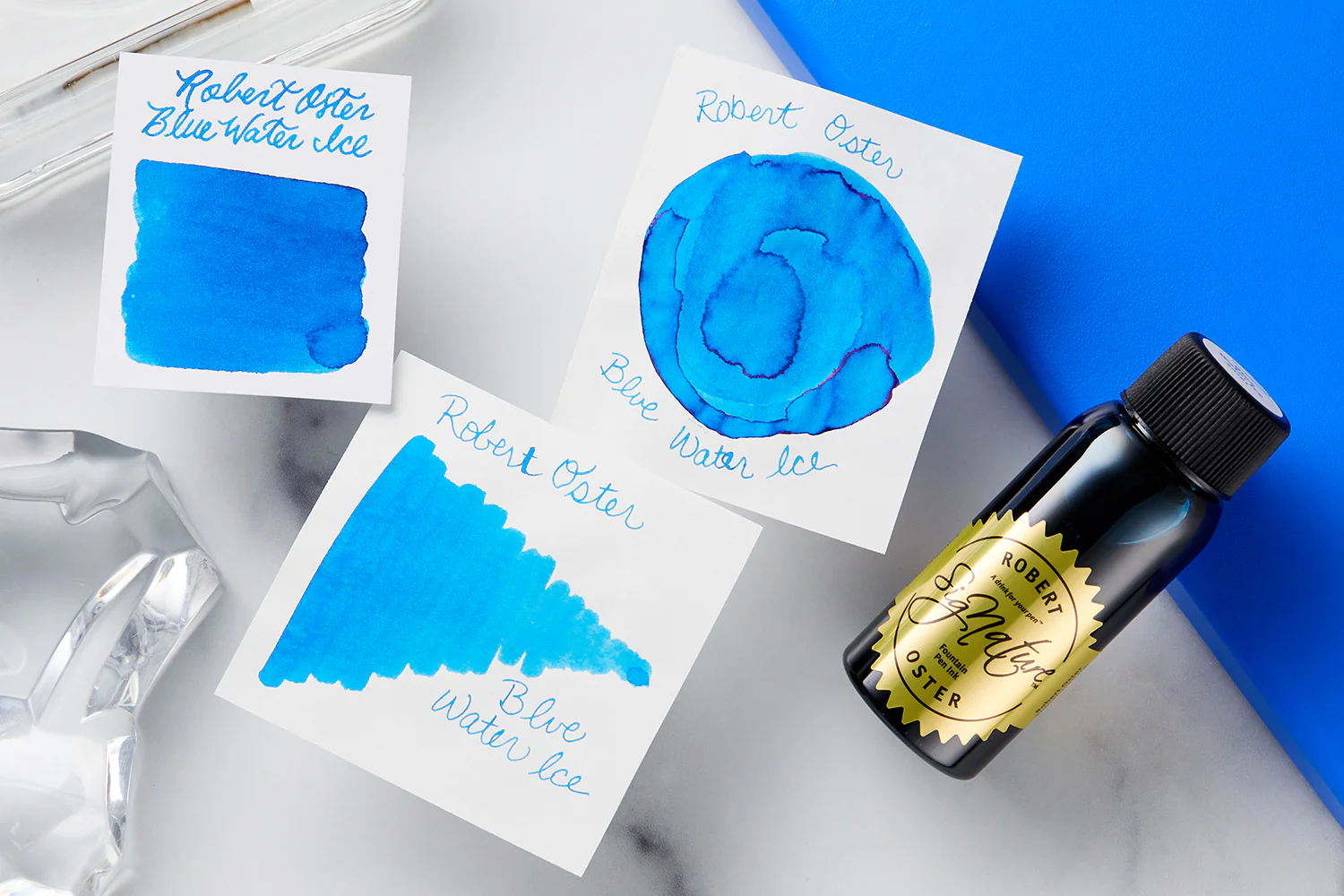 Robert Oster Blue Water Ice - 50ml Bottled Ink - Image 3