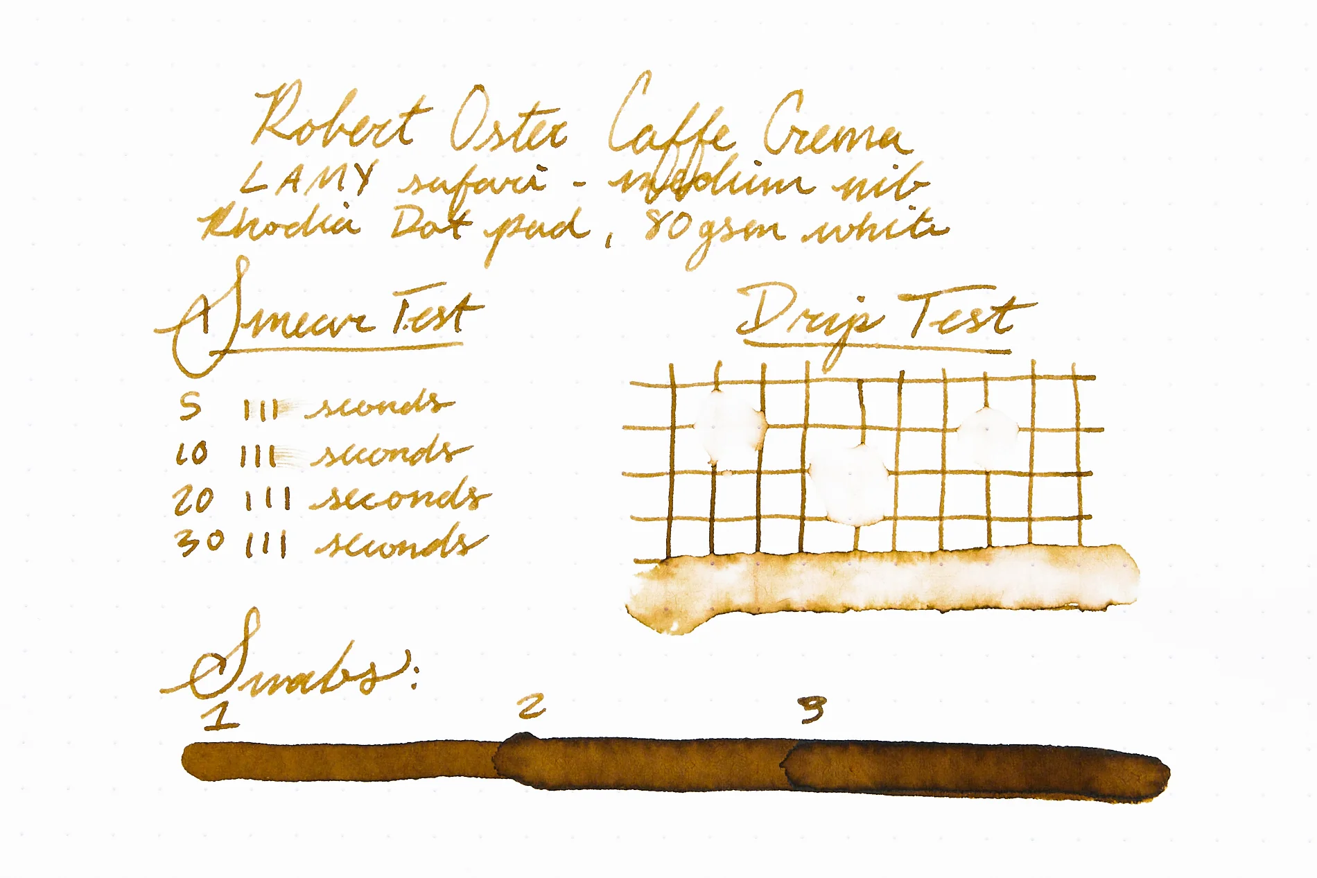 Robert Oster Caffe Crema - Ink Sample - Image 6