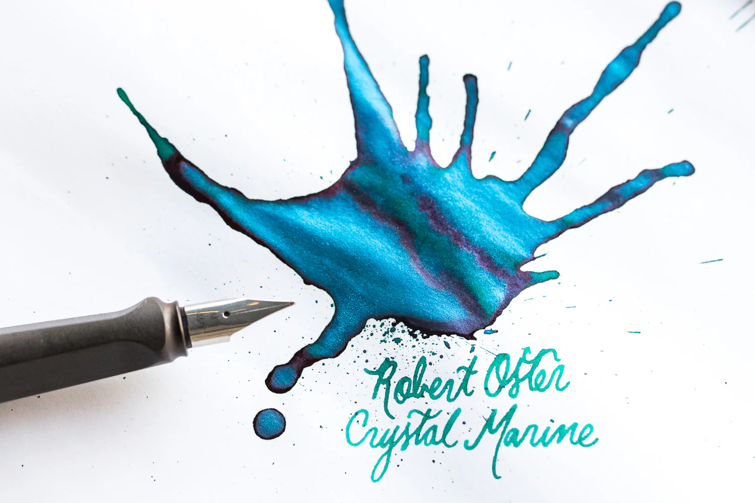 Robert Oster Crystal Marine - 50ml Bottled Ink - Image 10