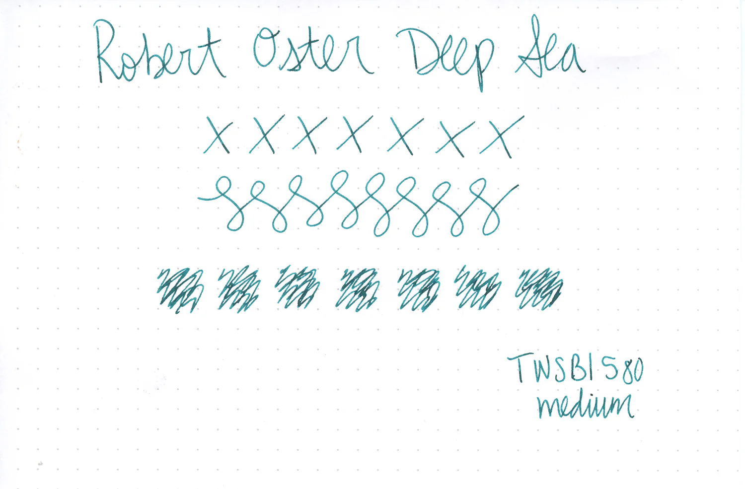 Robert Oster Deep Sea - 50ml Bottled Ink - Image 3