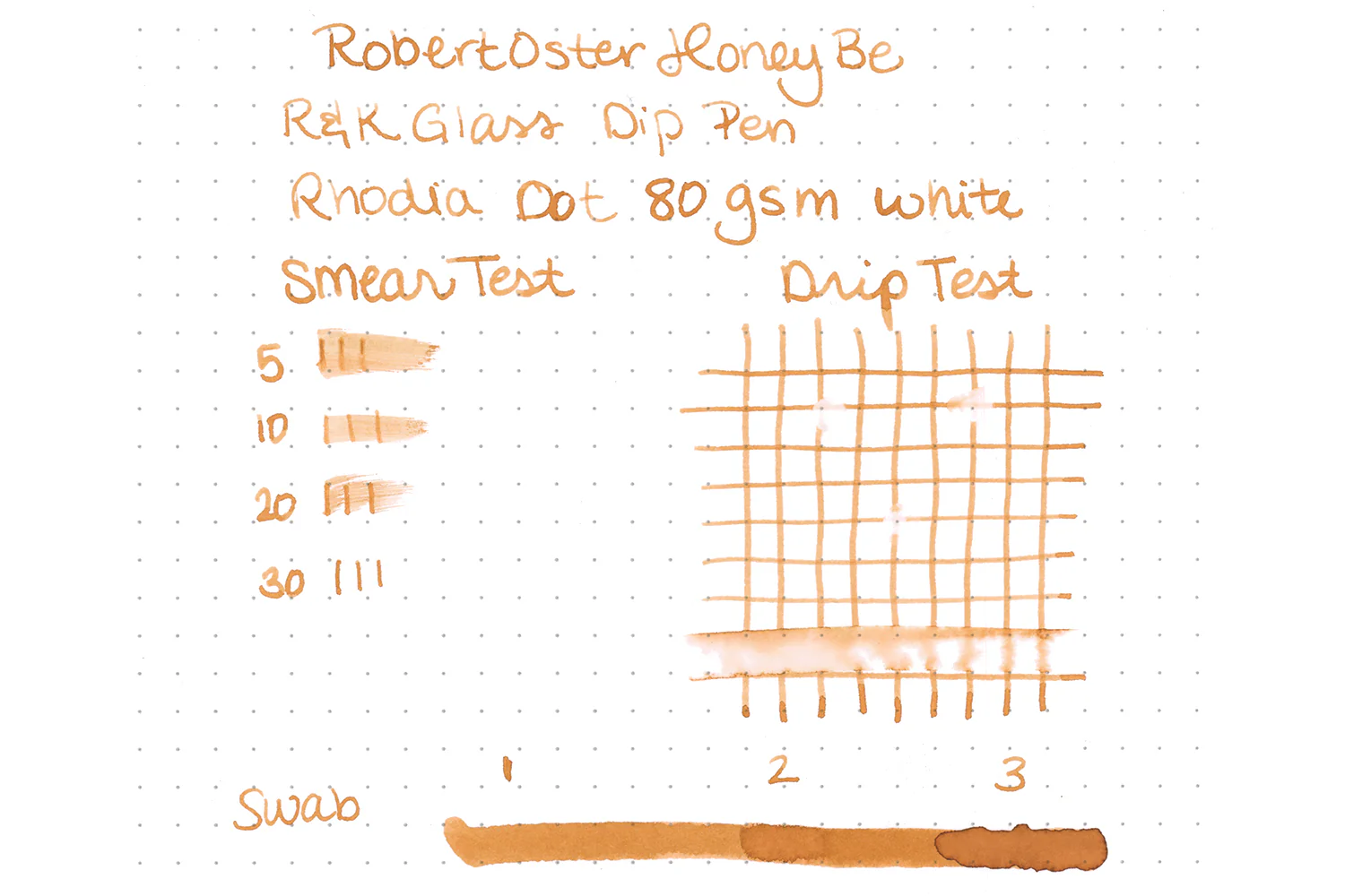 Robert Oster Honey Bee - Ink Sample - Image 7
