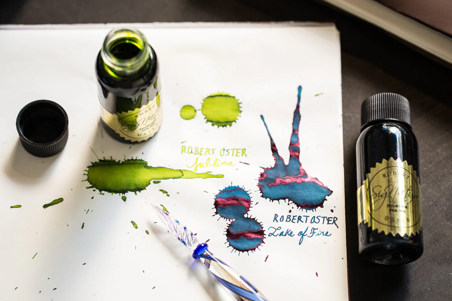 Robert Oster Lake of Fire - 50ml Bottled Ink - Image 3