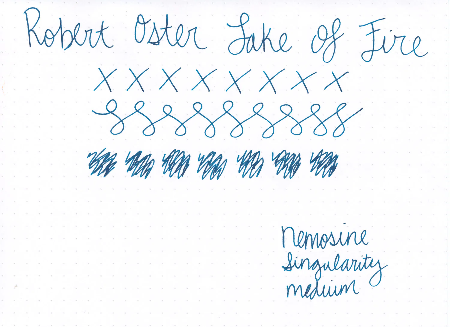 Robert Oster Lake of Fire - 50ml Bottled Ink - Image 4
