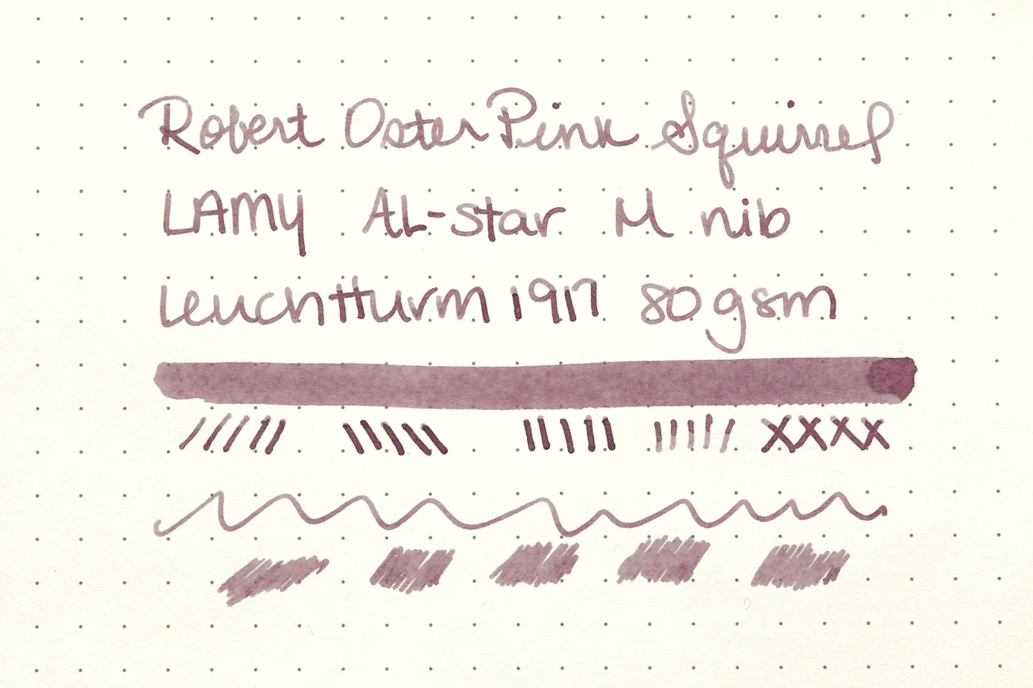 Robert Oster Pink Squirrel - Ink Sample - Image 10