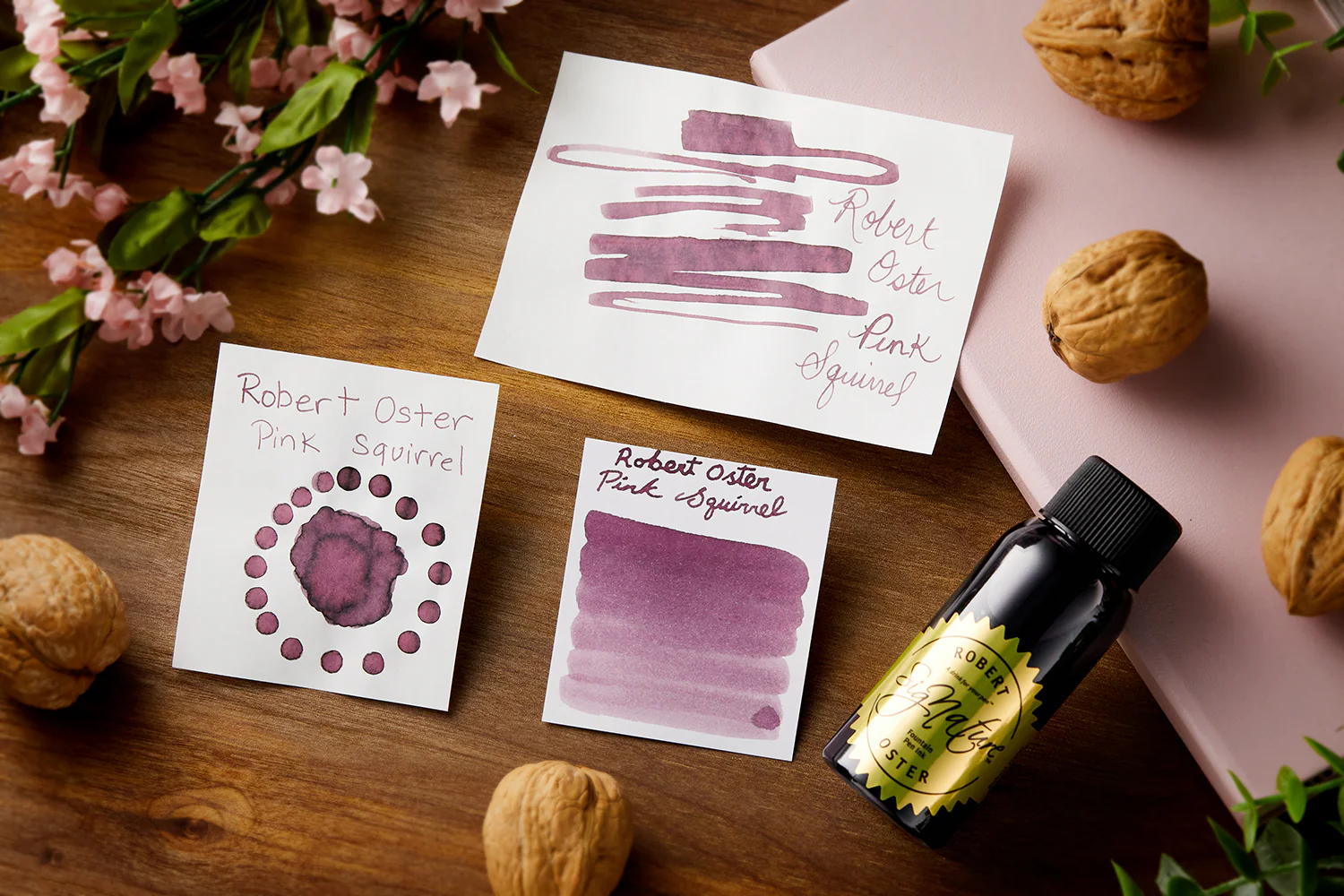 Robert Oster Pink Squirrel - Ink Sample - Image 6