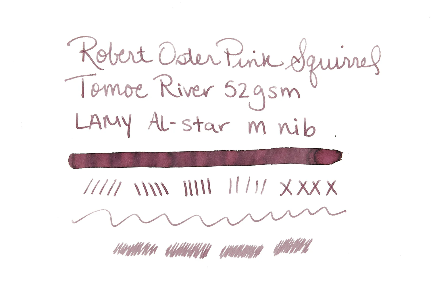 Robert Oster Pink Squirrel - Ink Sample - Image 9