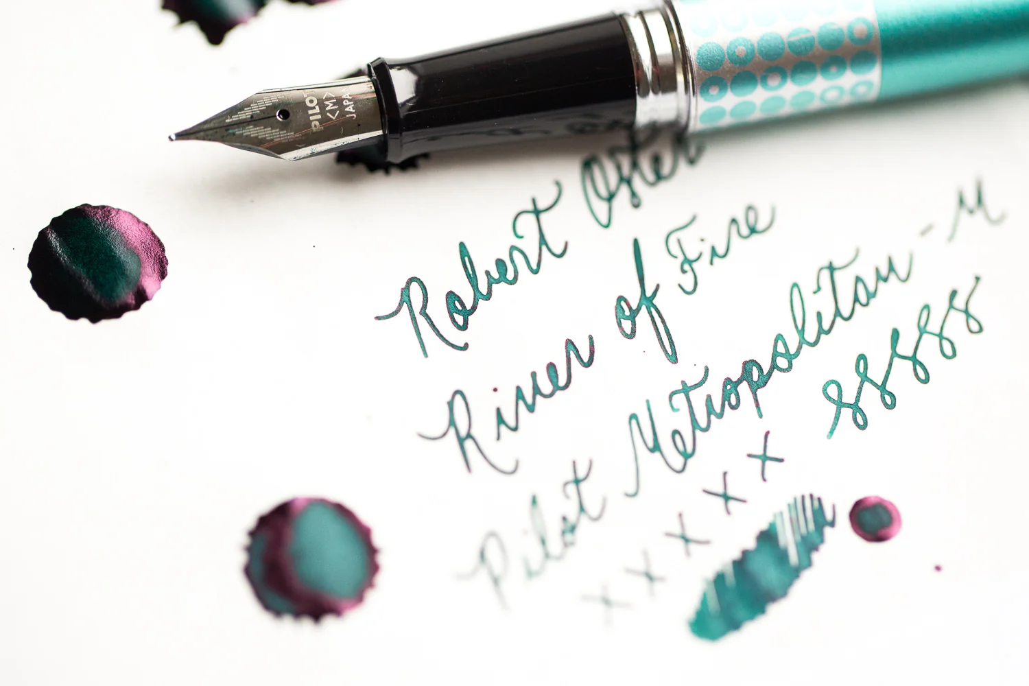 Robert Oster River of Fire - 50ml Bottled Ink - Image 15