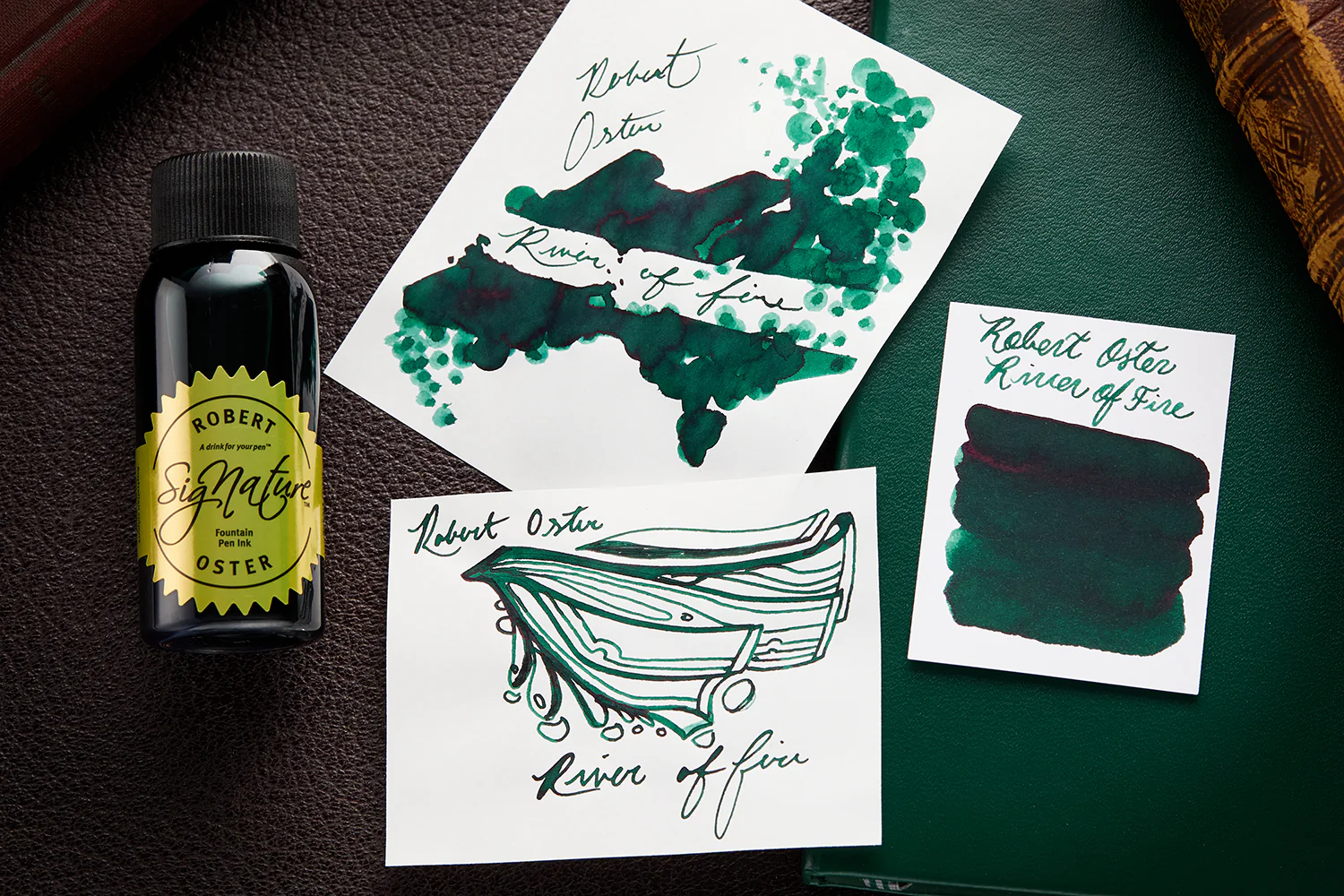 Robert Oster River of Fire - 50ml Bottled Ink - Image 3