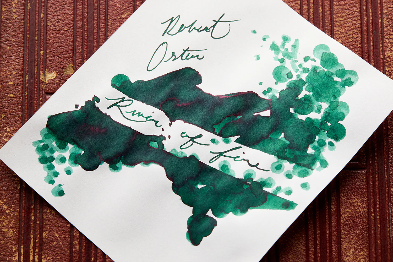 Robert Oster River of Fire - 50ml Bottled Ink - Image 5