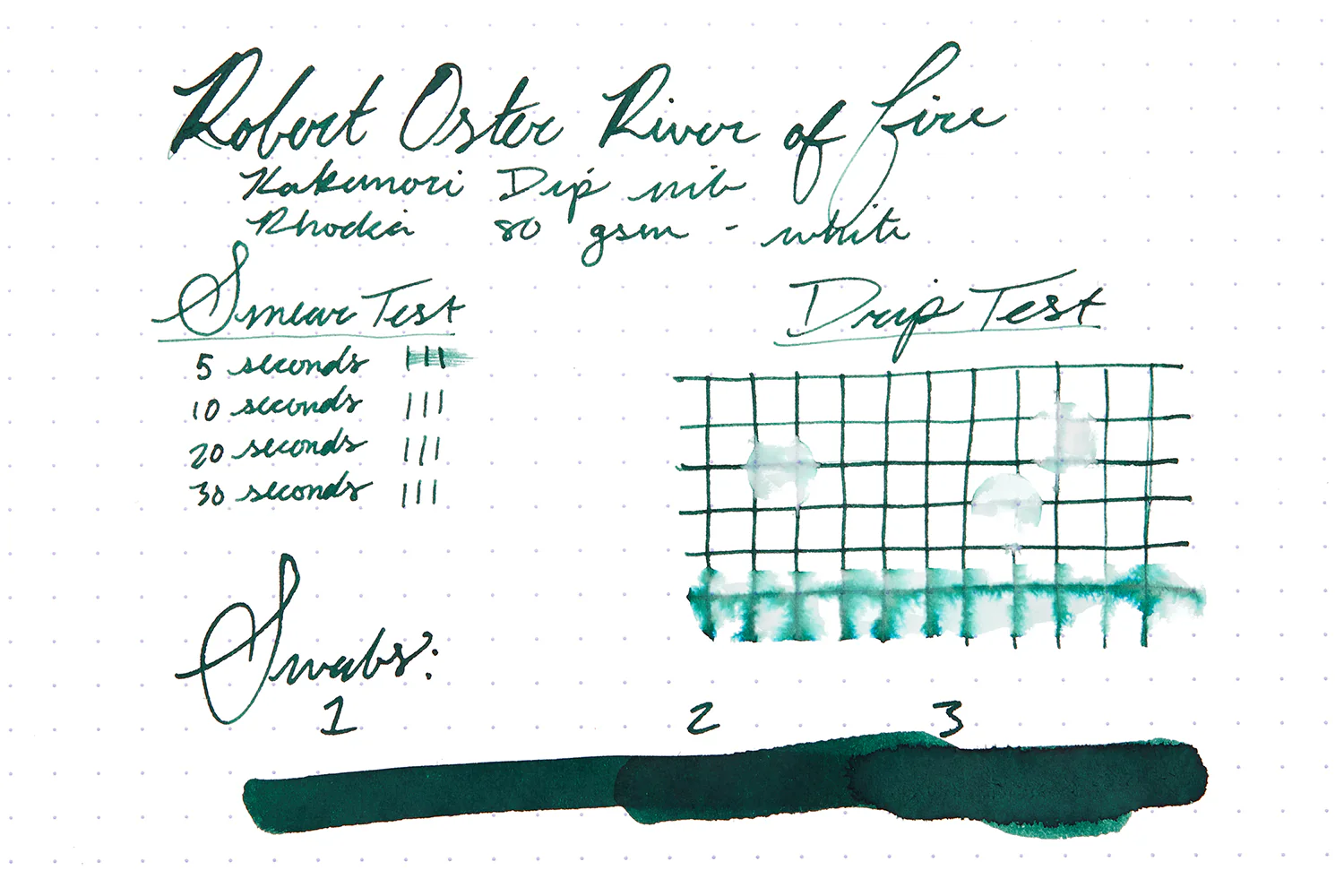 Robert Oster River of Fire - 50ml Bottled Ink - Image 7