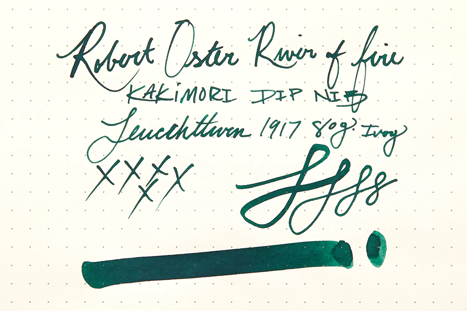 Robert Oster River of Fire - 50ml Bottled Ink - Image 8
